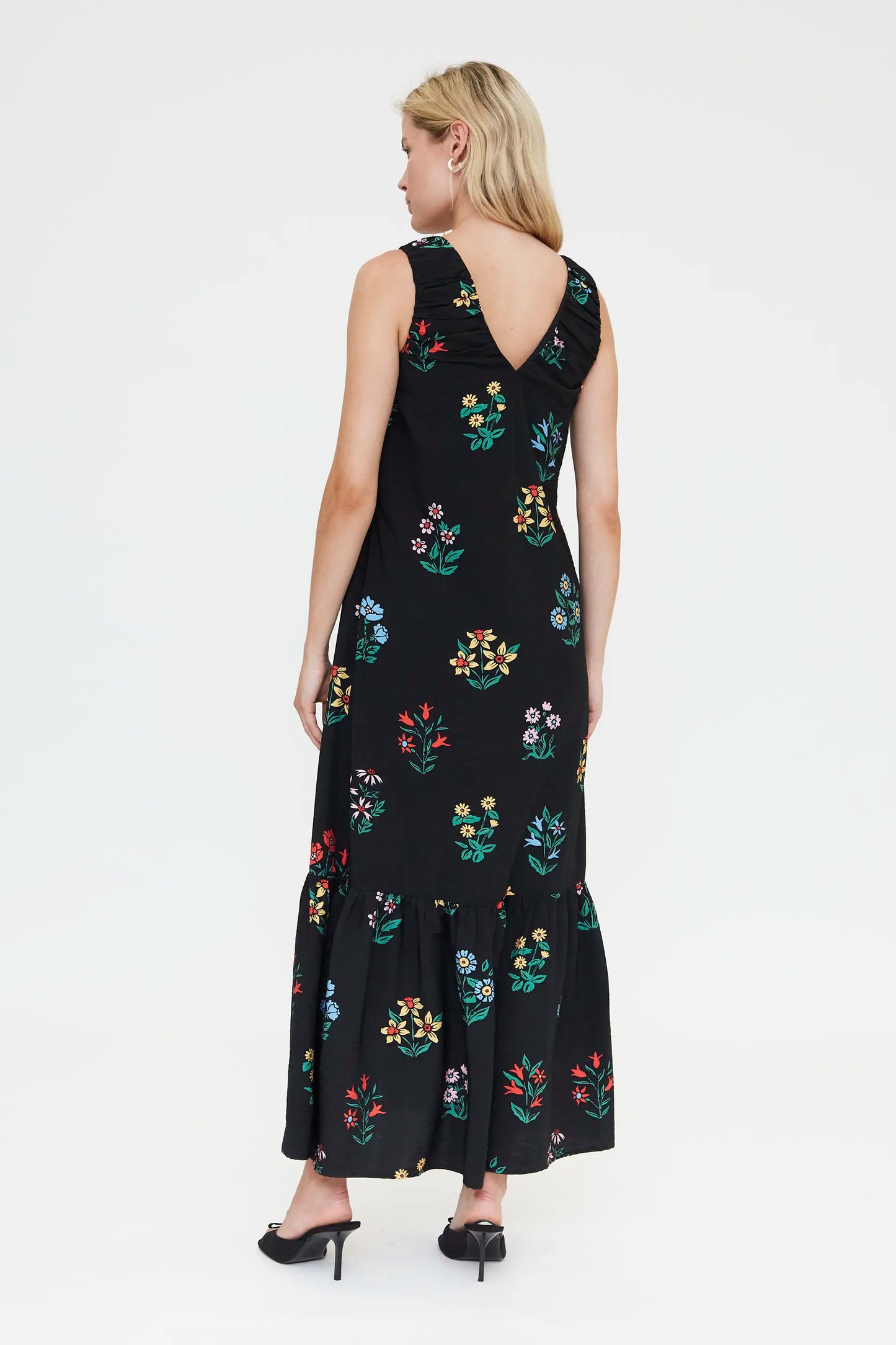 Abito lungo con stampa Multicolor Gardener