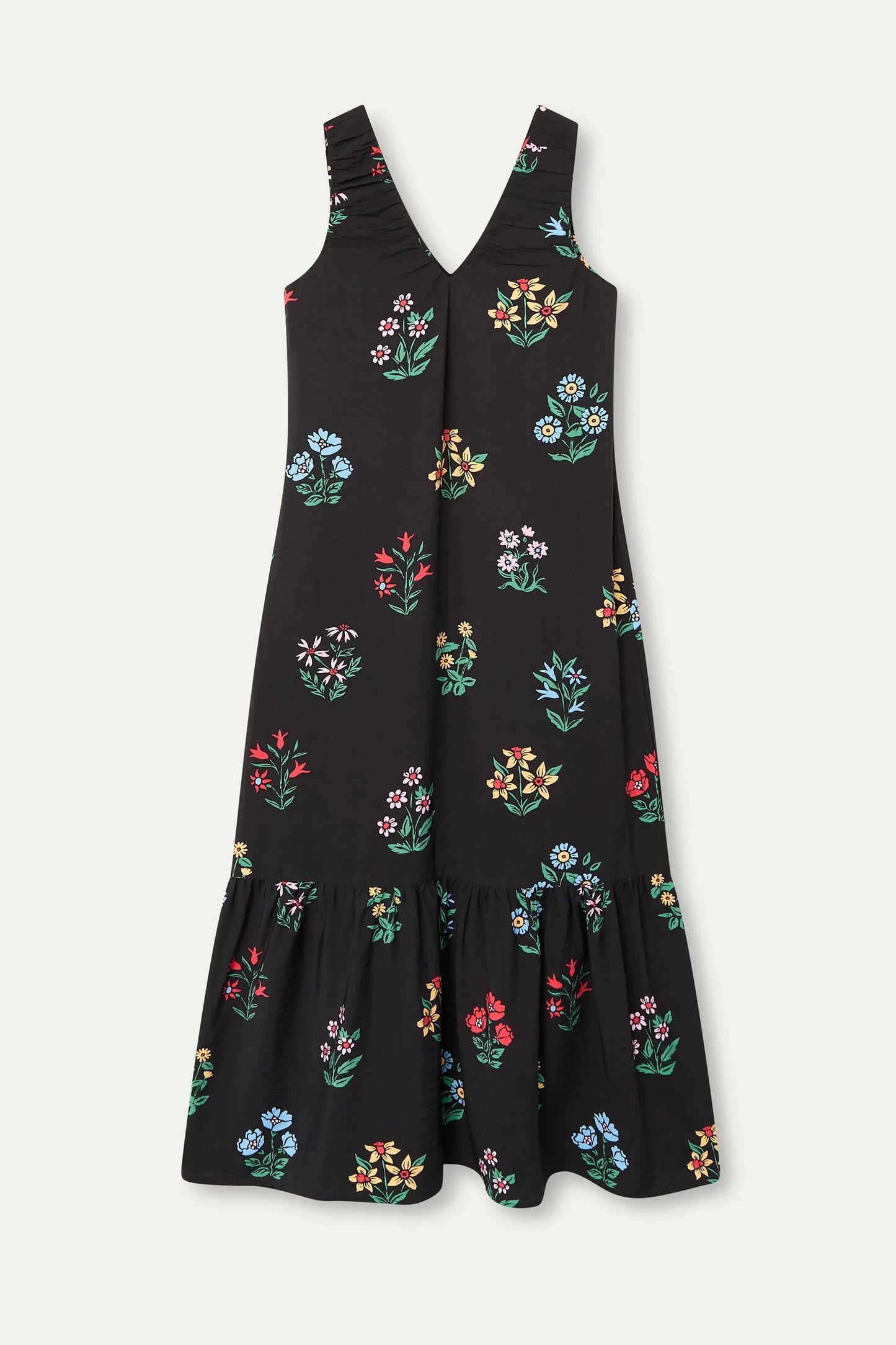 Abito lungo con stampa Multicolor Gardener