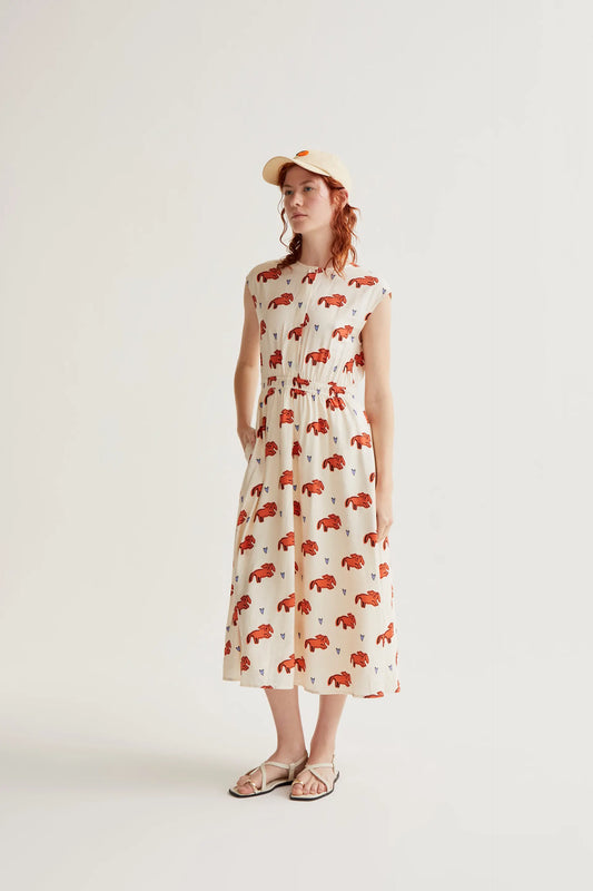Tochi print midi dress