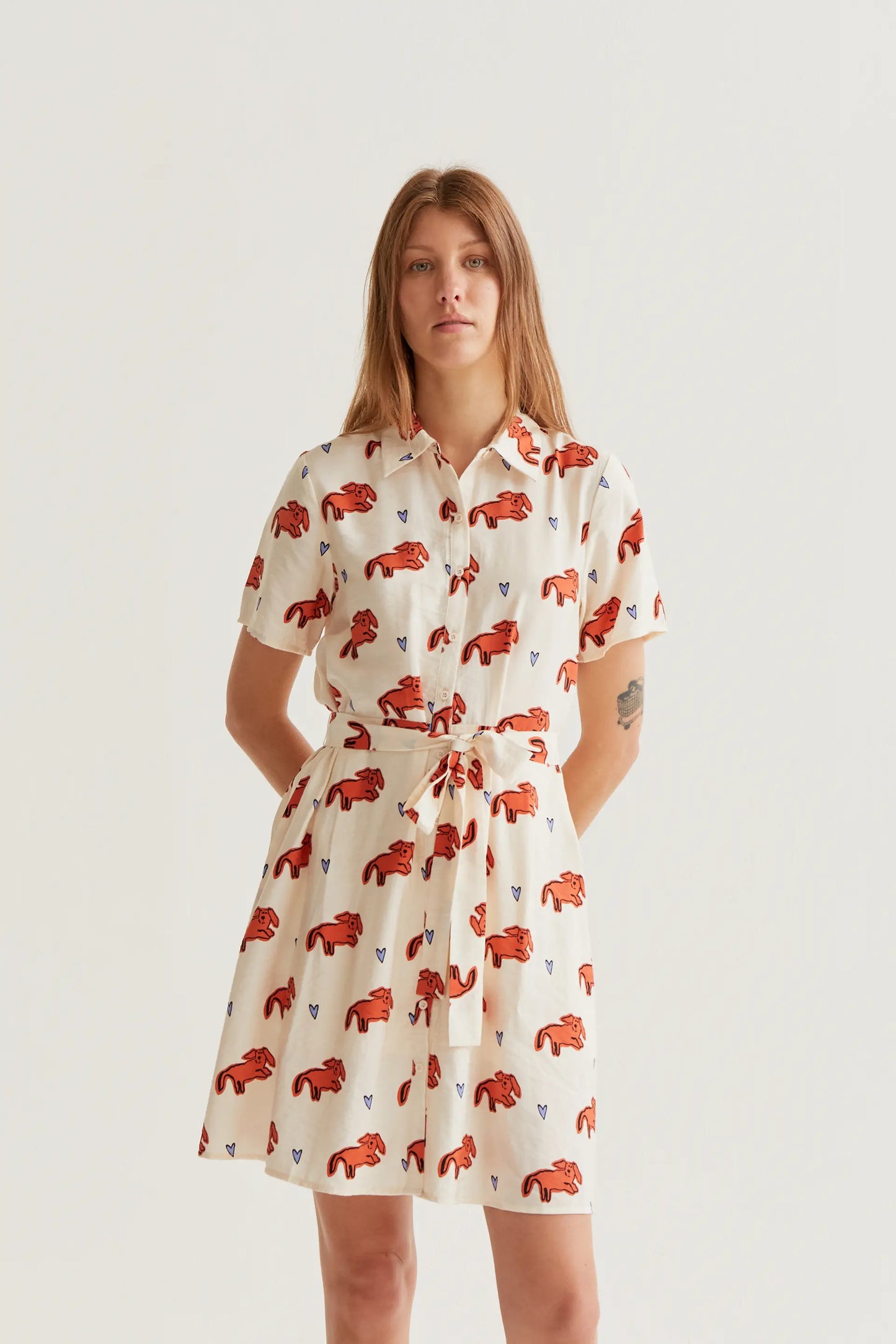 Short dress with Tochi print