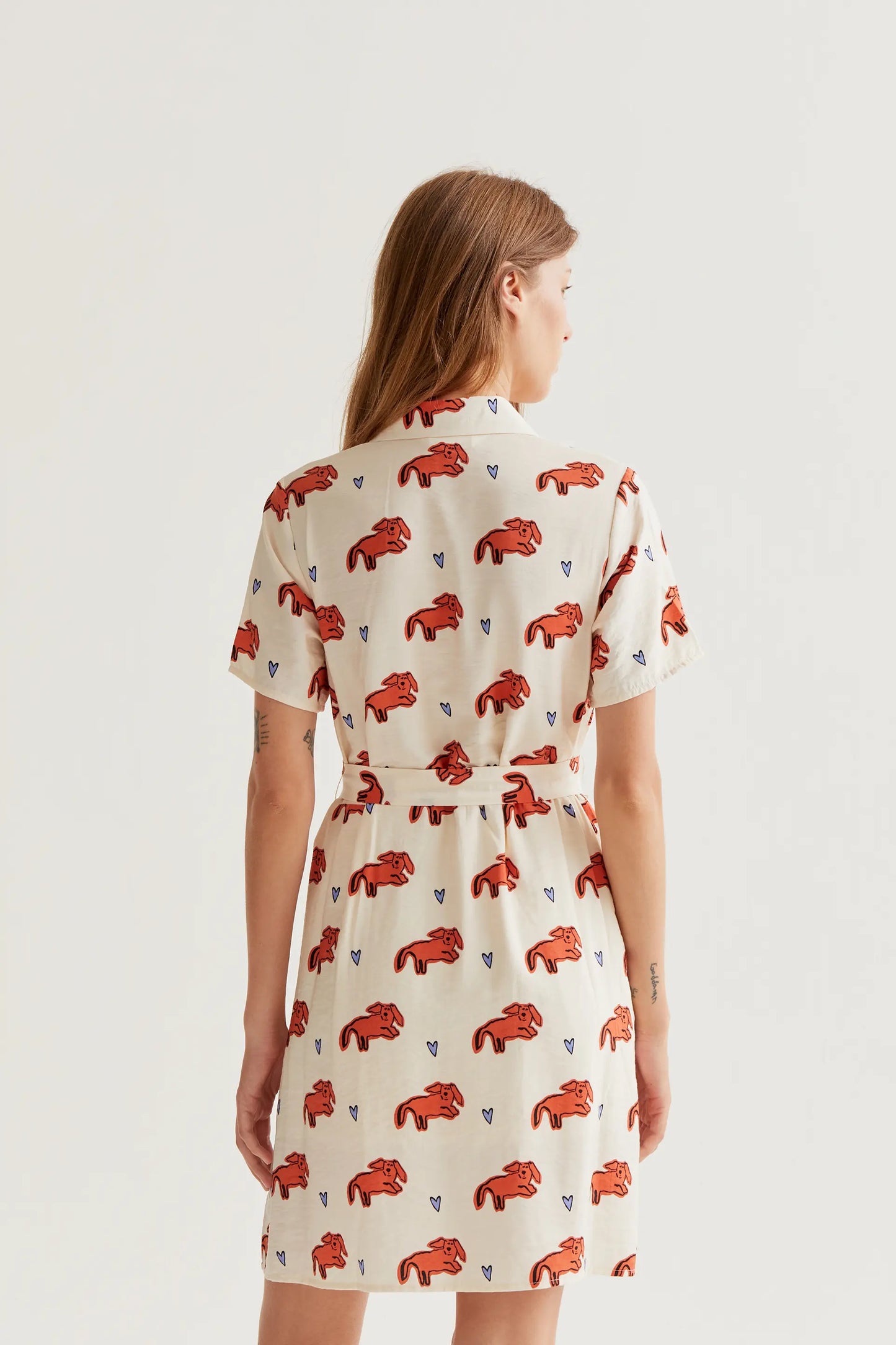 Short dress with Tochi print