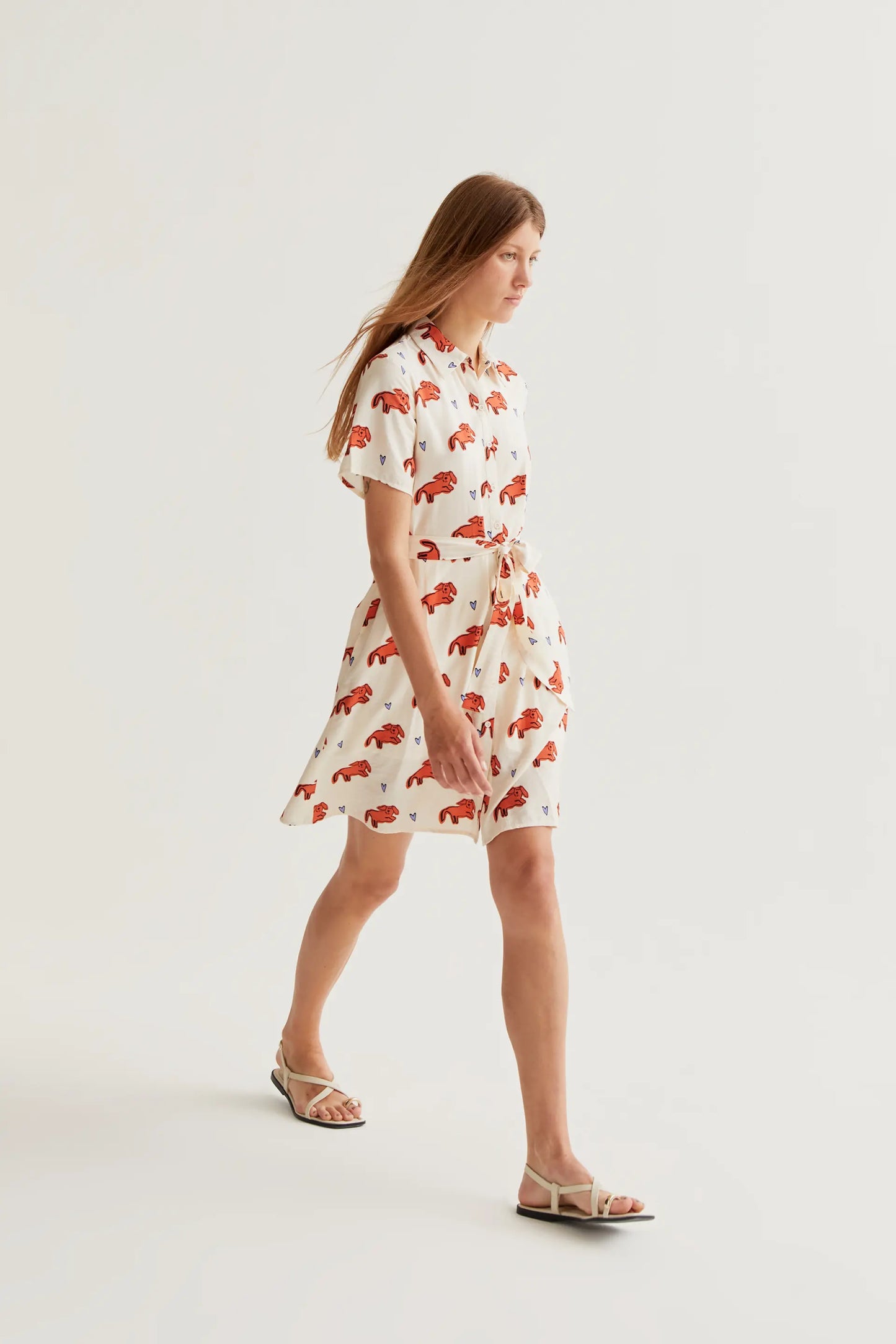 Short dress with Tochi print