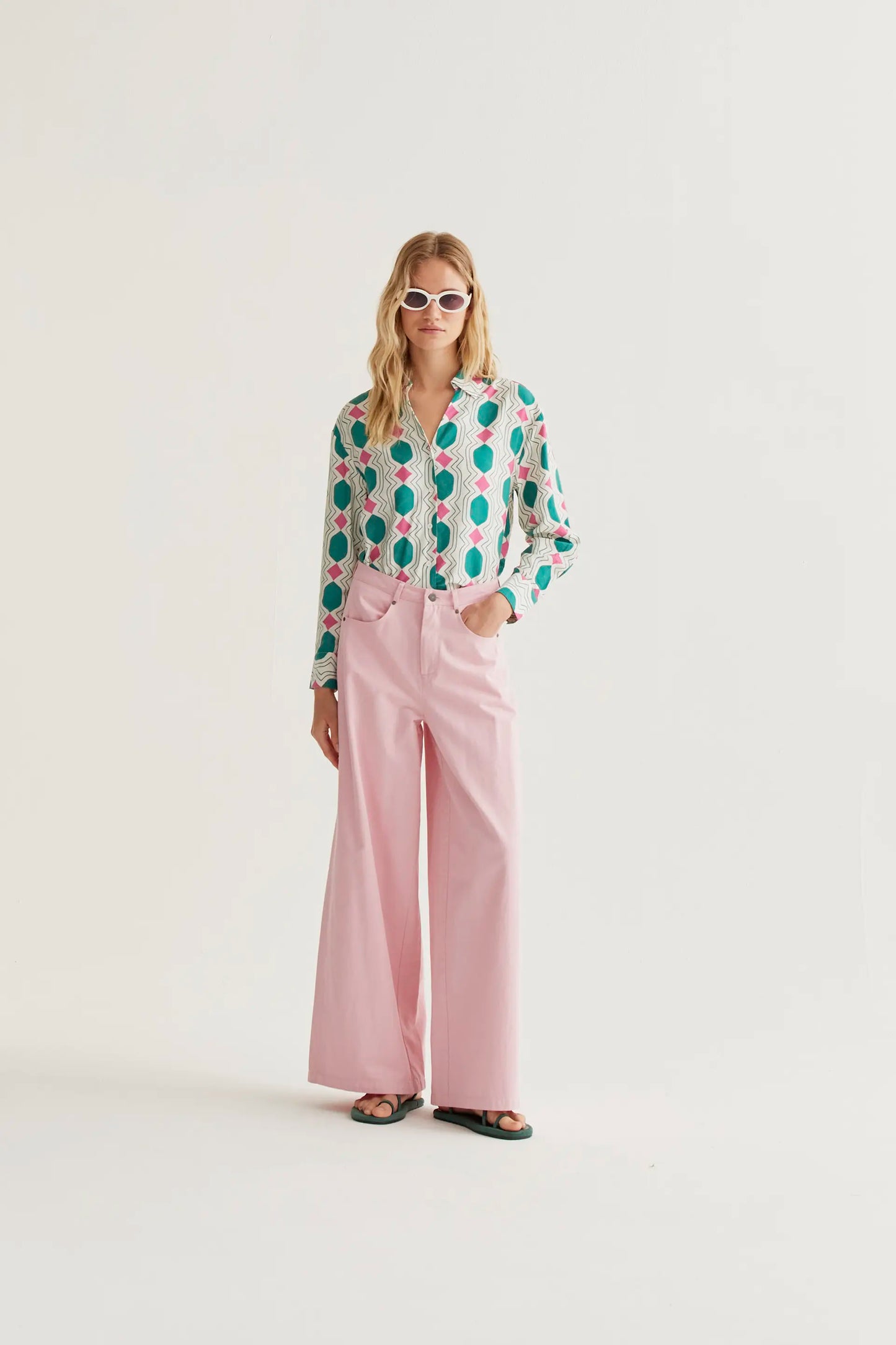 Shirt with Geometric print