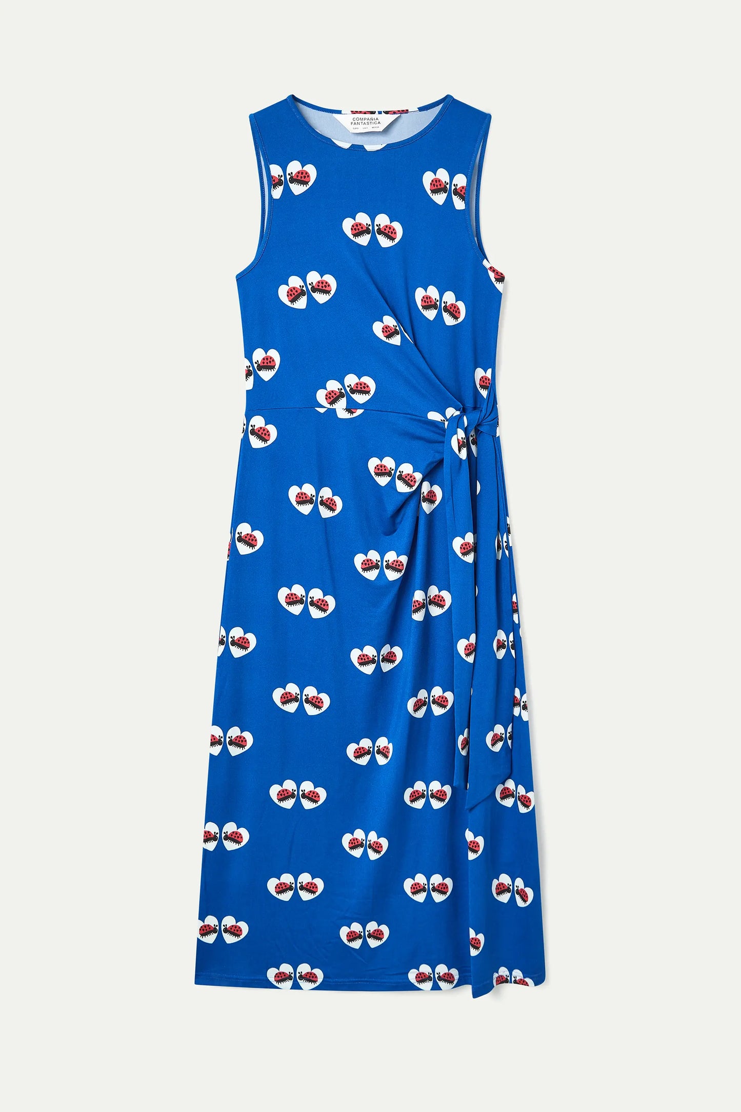 Vestido largo con estampado Coccinella