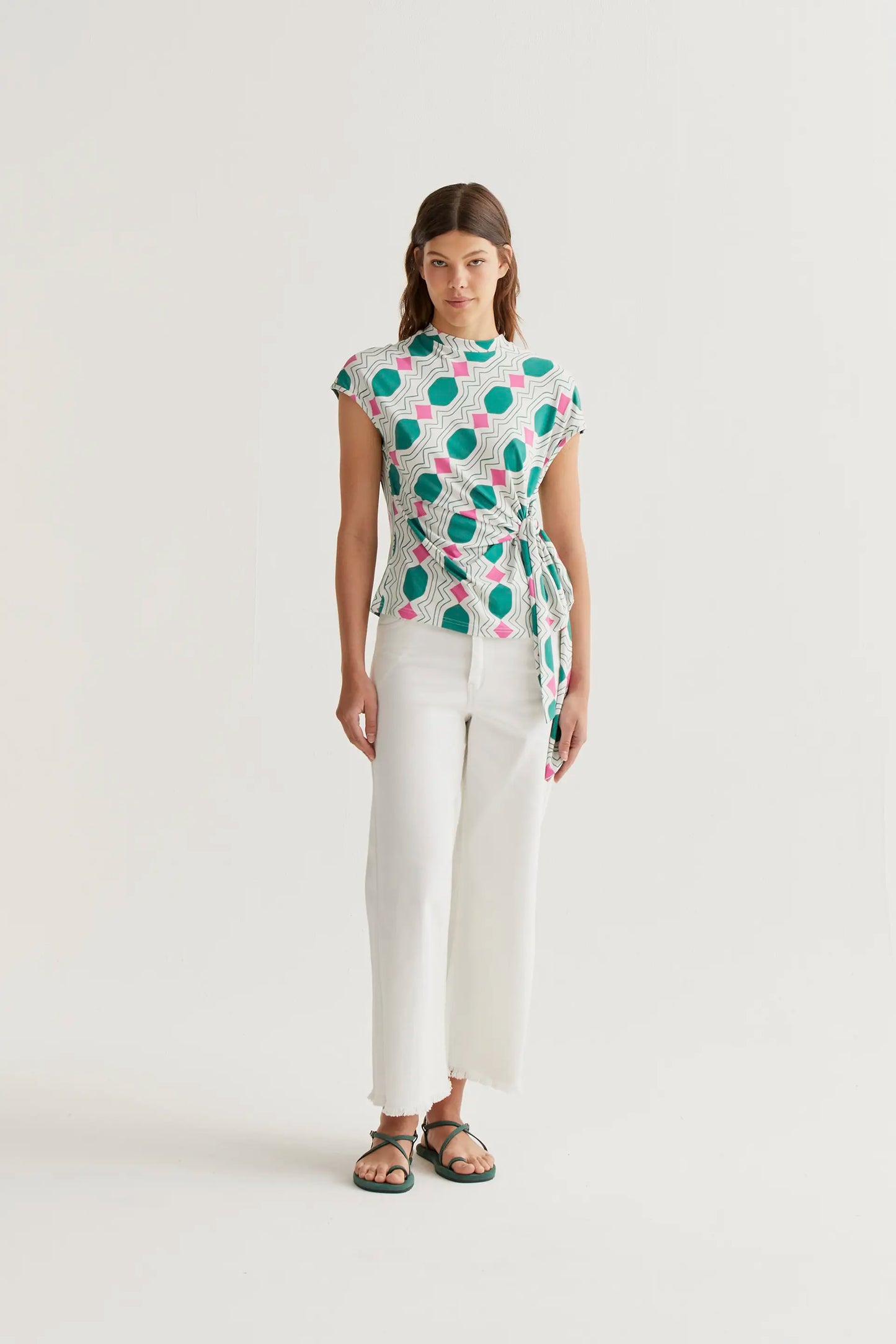 Geometric print t-shirt