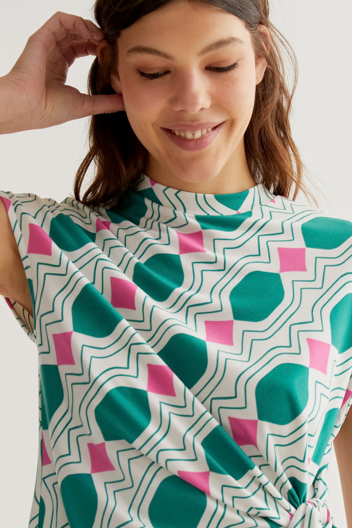 Geometric print t-shirt