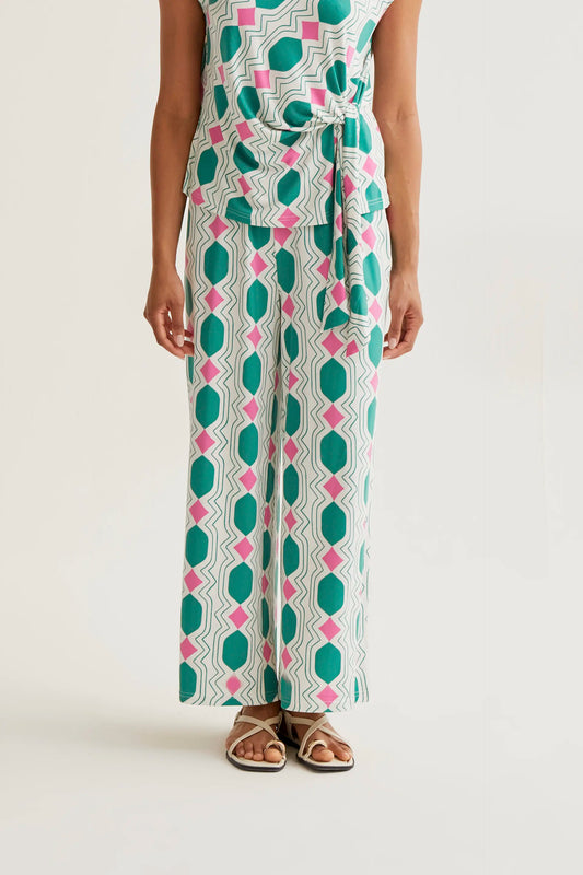 Trousers with Geometric print