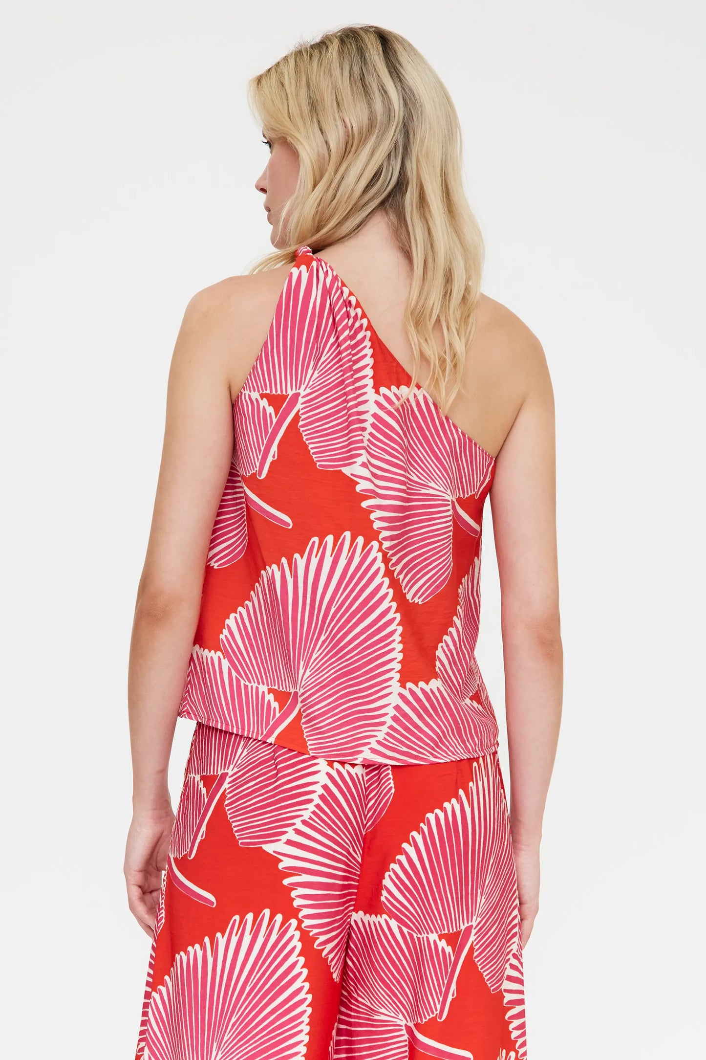 Top con stampa di palme