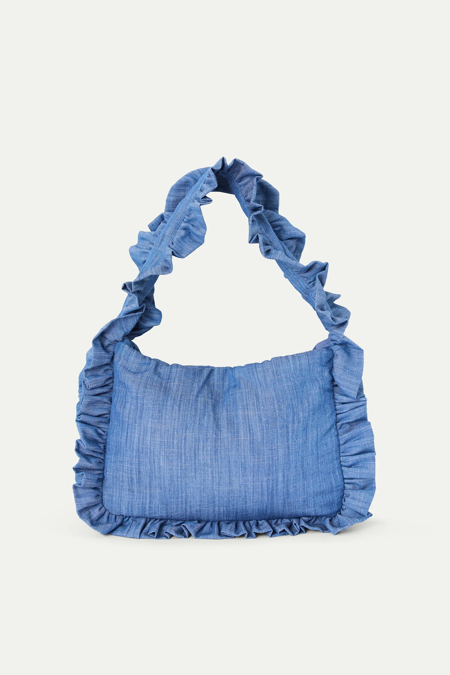 Light blue chambray 100% cotton bag