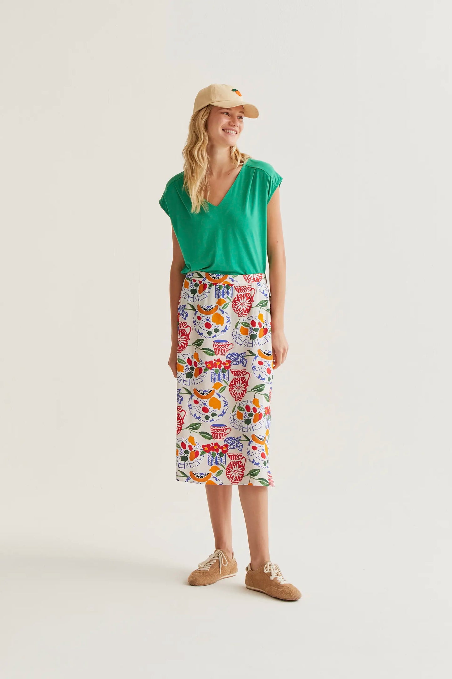 Camiseta verde manga sisa