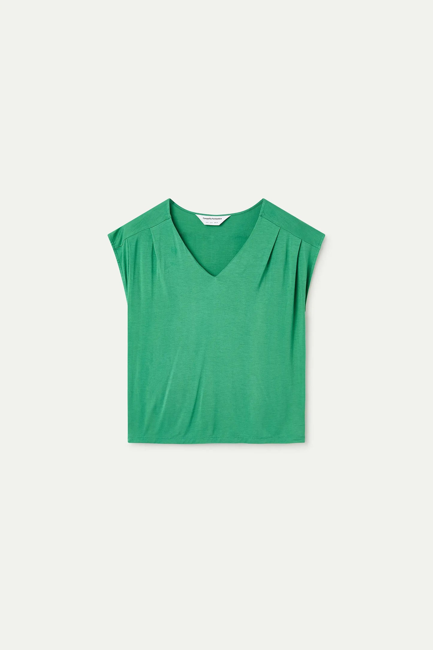 Camiseta verde manga sisa