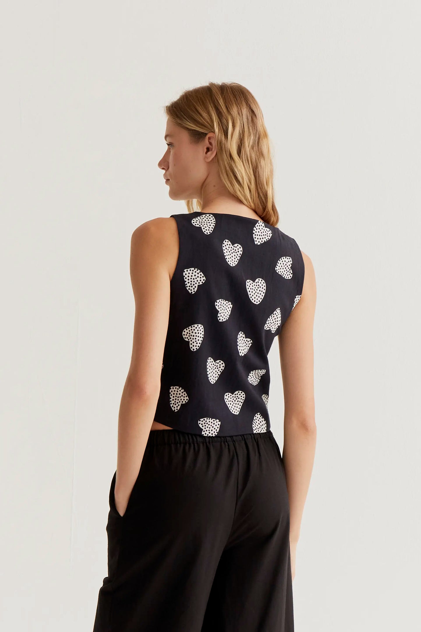 Chaleco con estampado Harmony Black