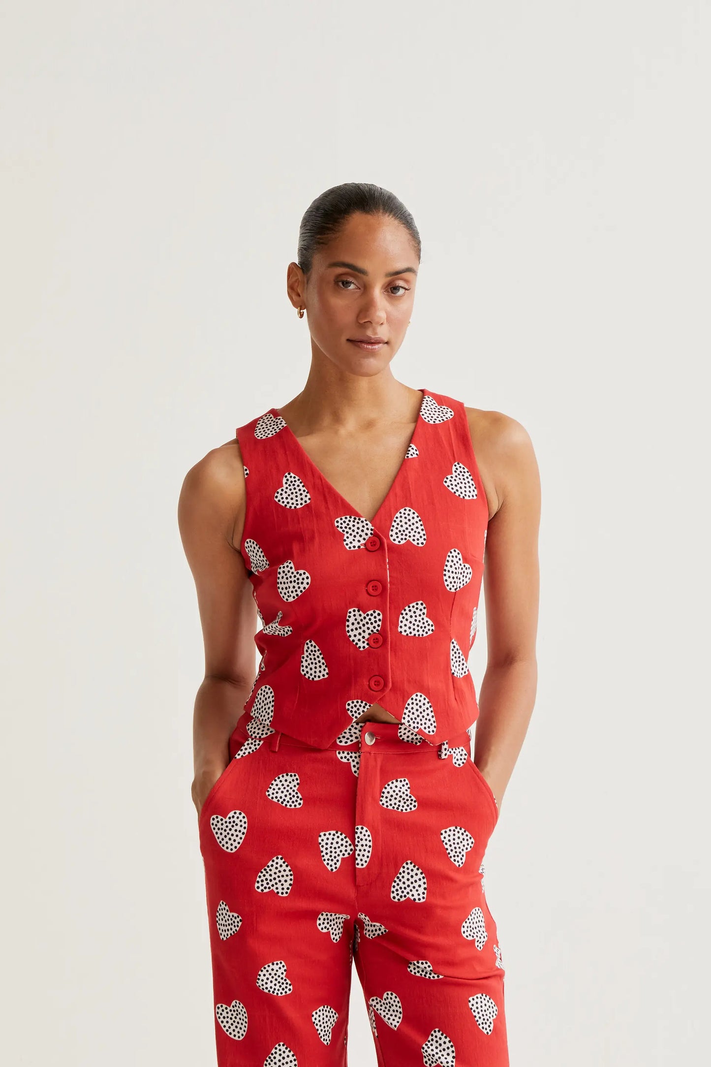 Chaleco con estampado Harmony Red