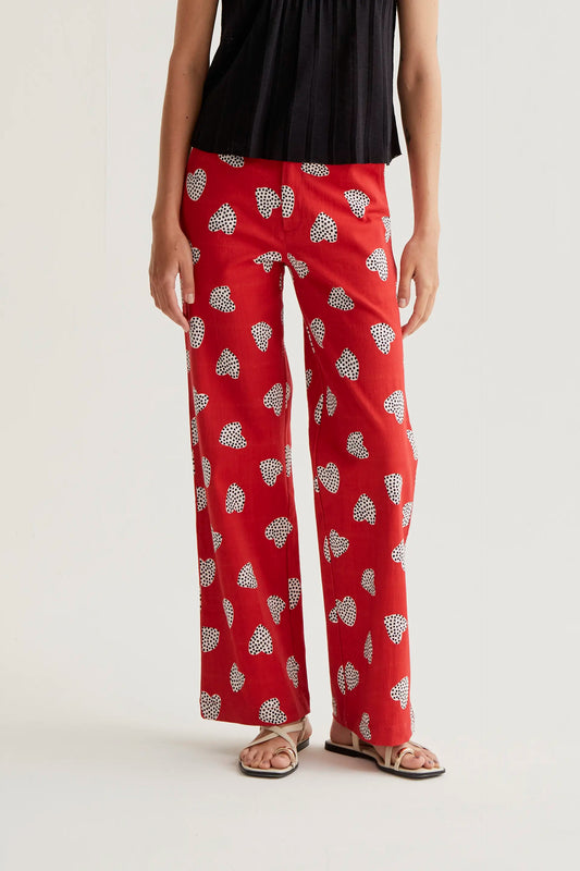 Pantalón con estampado Harmony Red