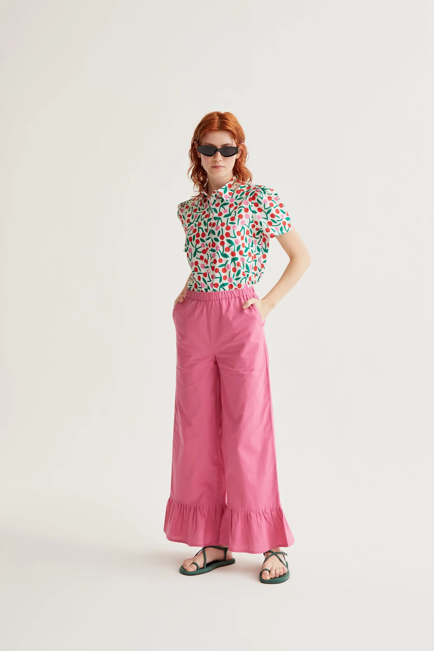 Camisa con estampado Guinda