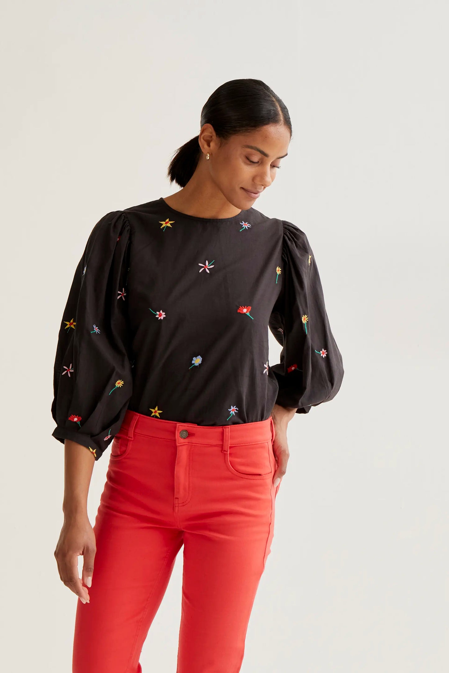 Top con estampado Black Gardener Flowers