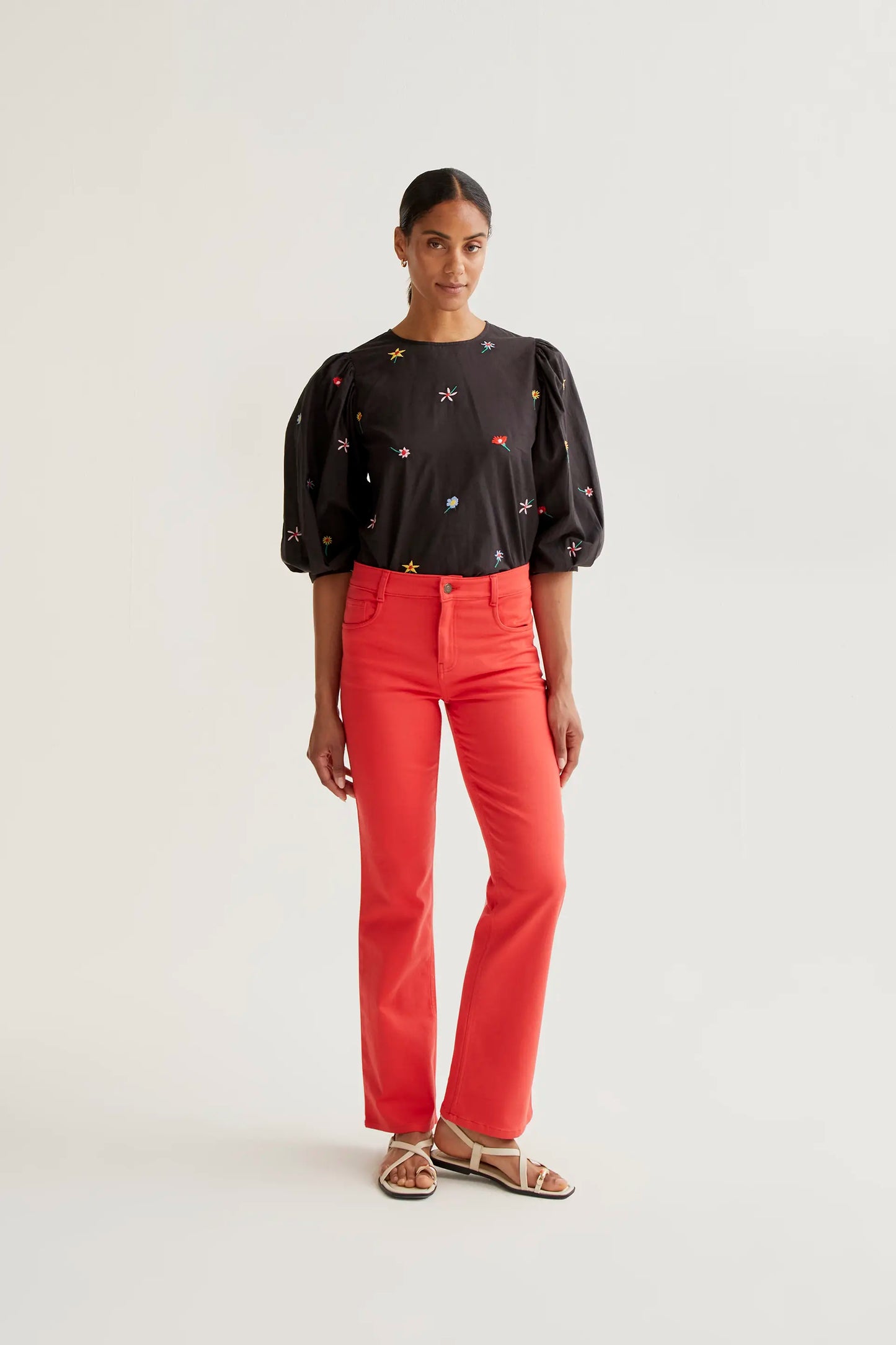 Top con estampado Black Gardener Flowers