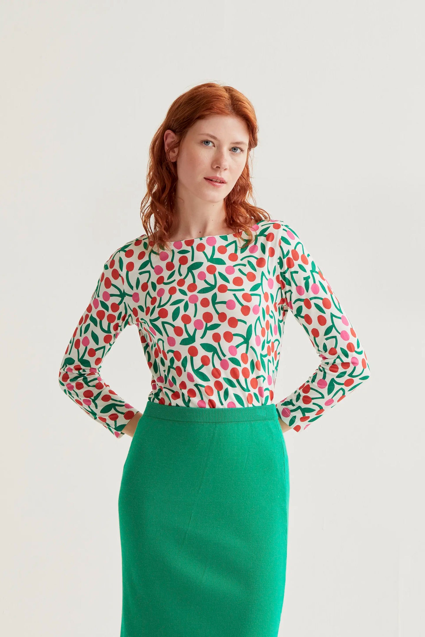 Cherry print t-shirt