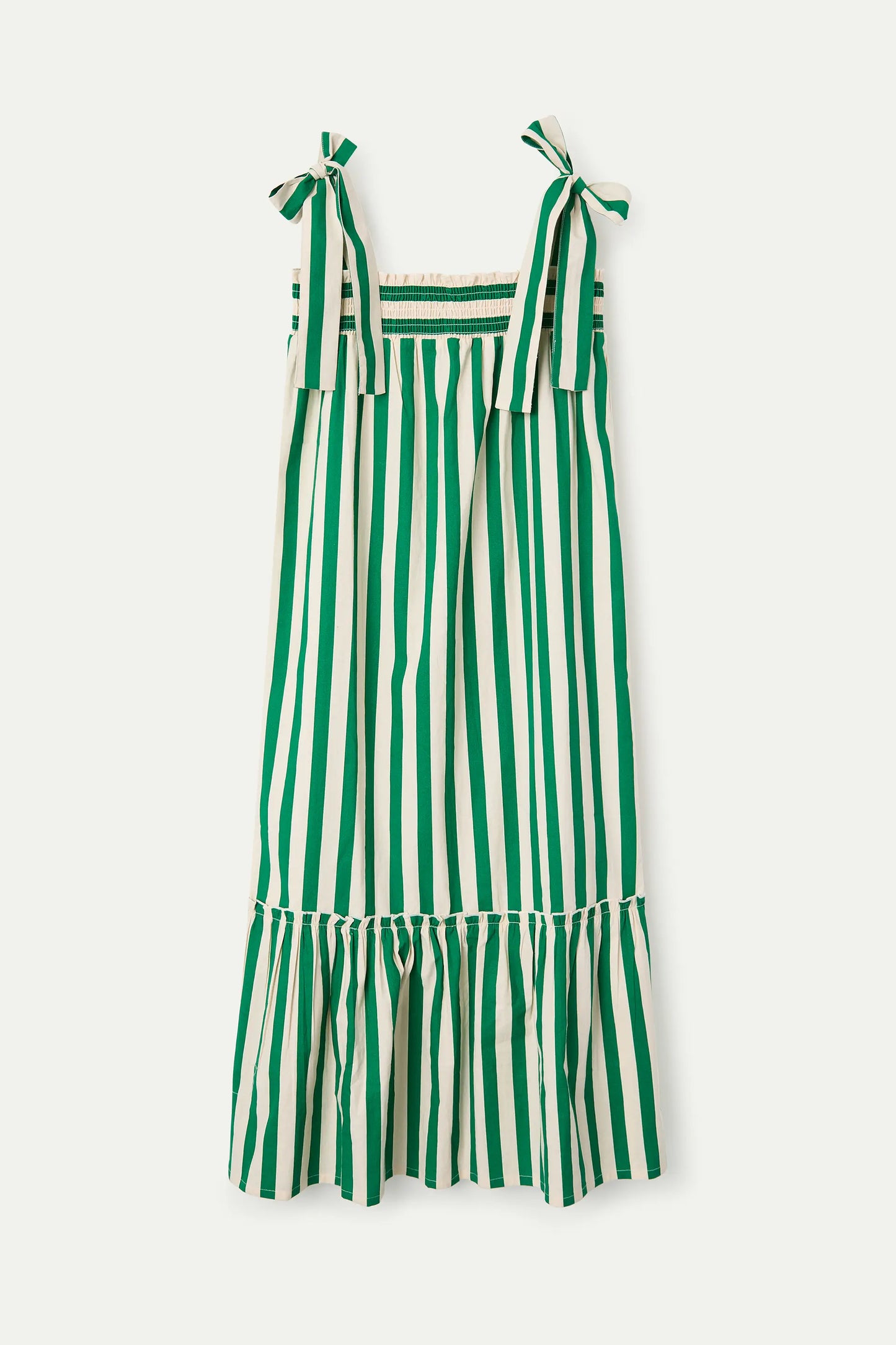 Vestido largo con estampado Bamboo Green