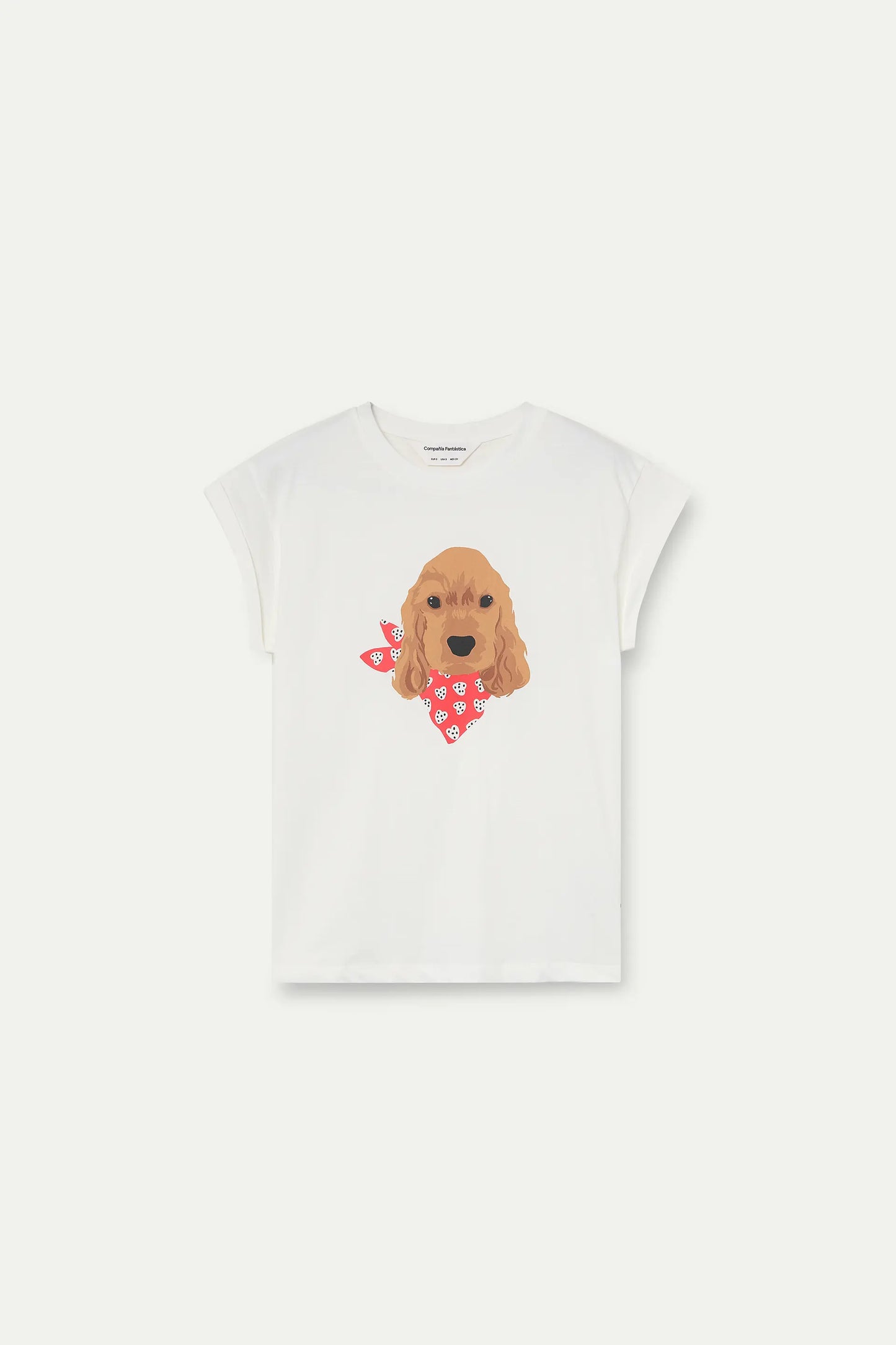 Camiseta con estampado de perrito Coker