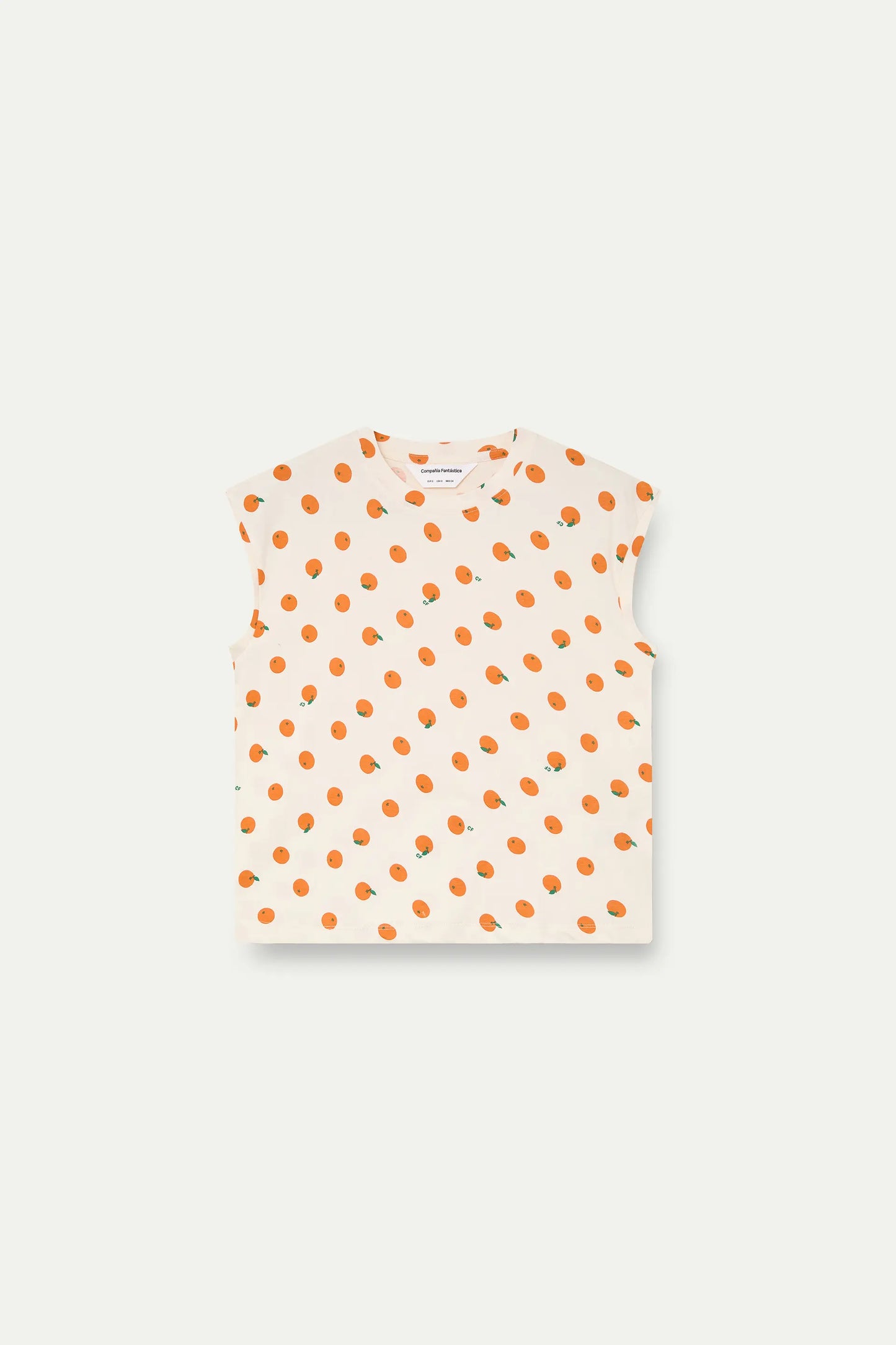 Camiseta con estampado de naranjas