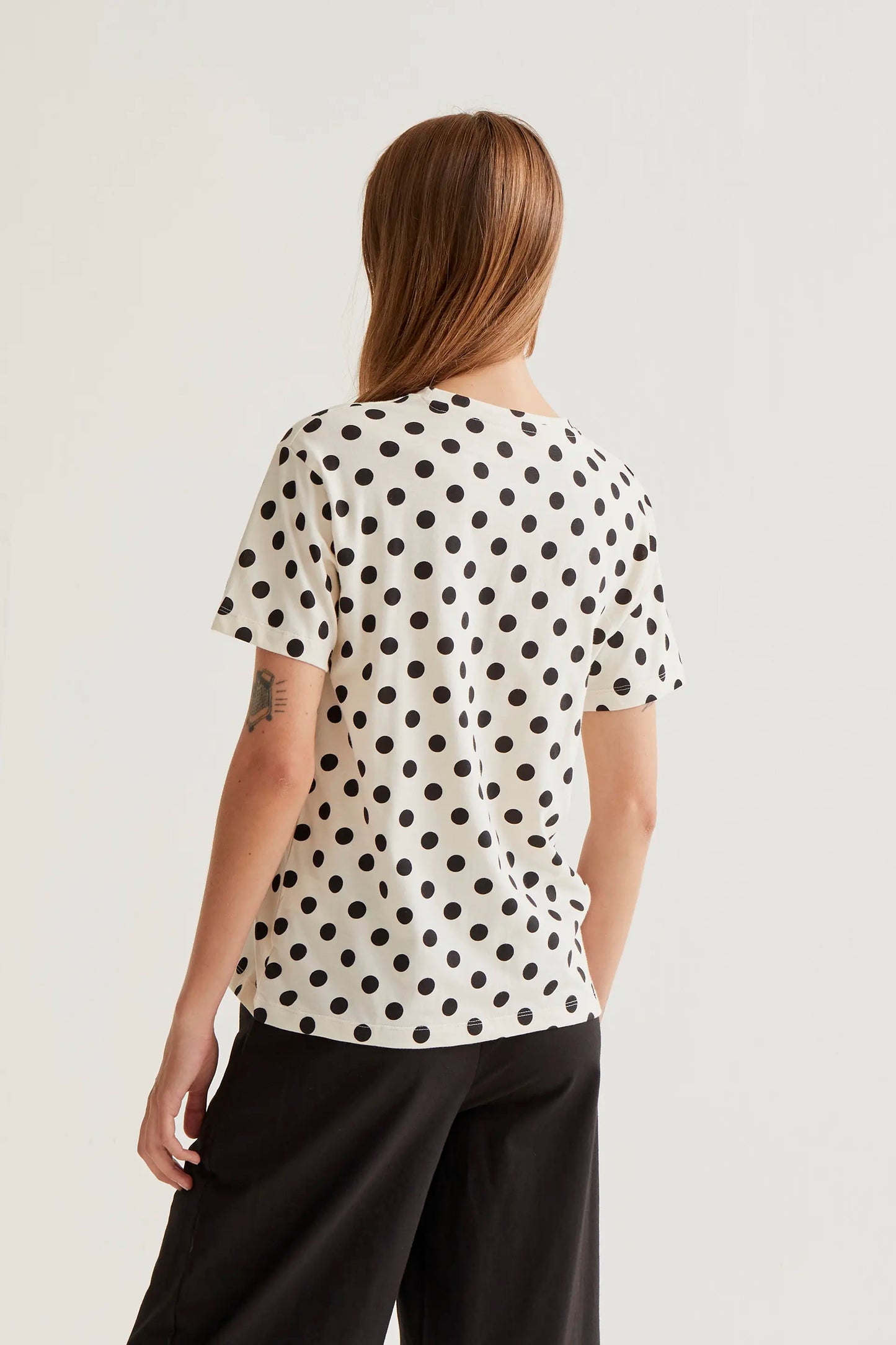 T-shirt con stampa Black Dots