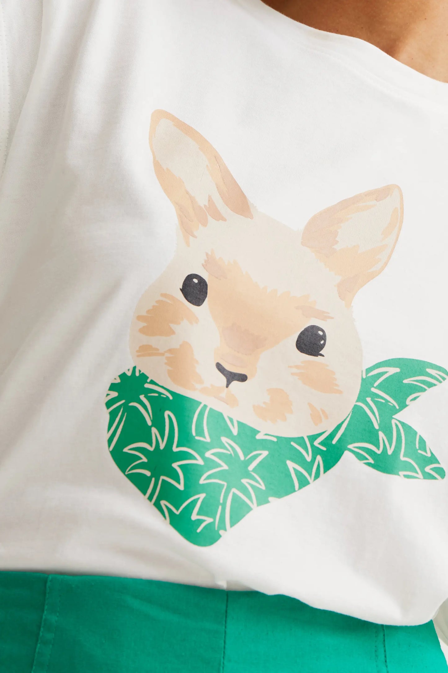 T-shirt with bunny print