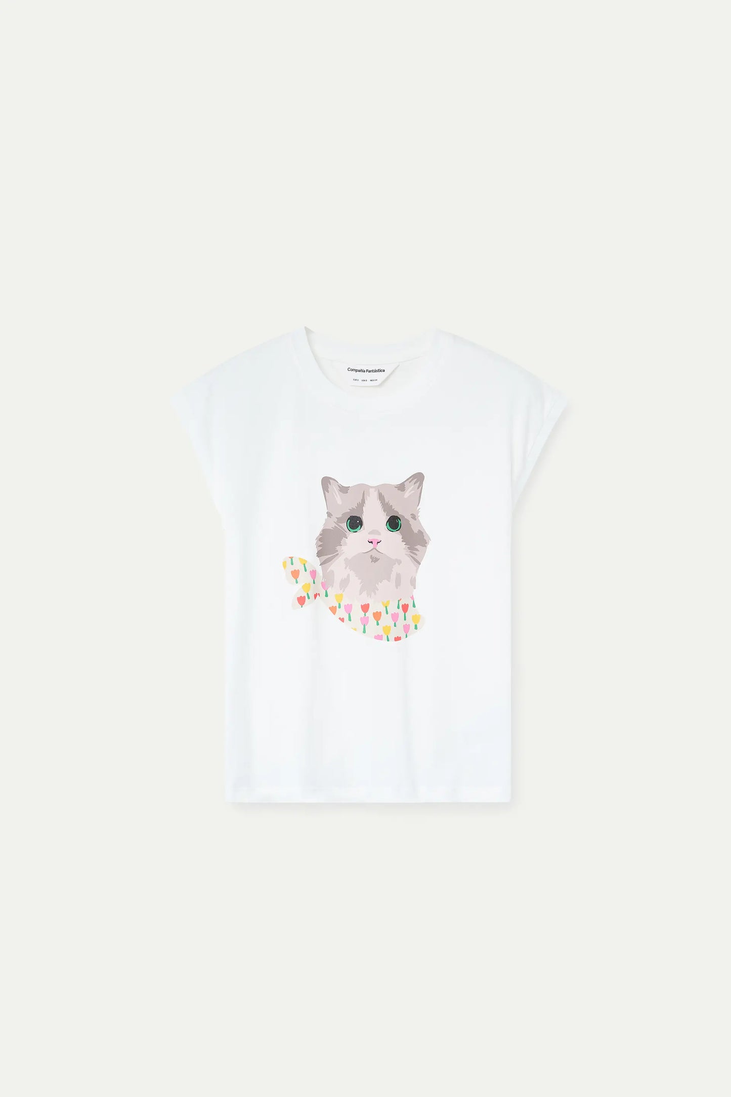 Camiseta con estampado de Gatito