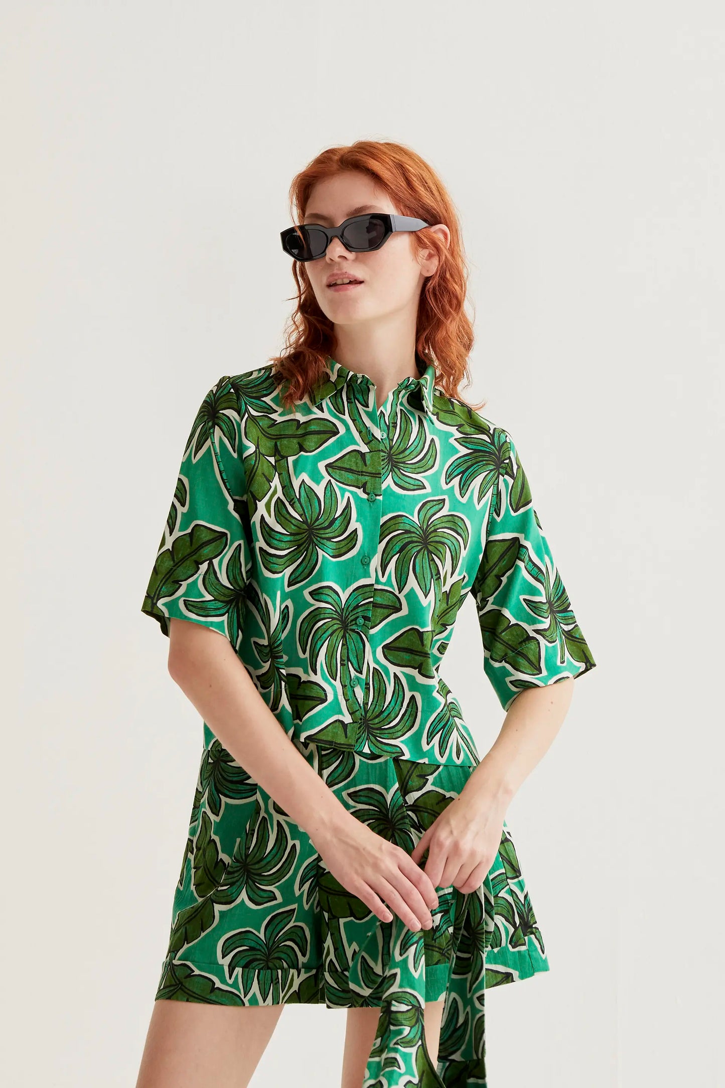 Shirt with Palm Tree print