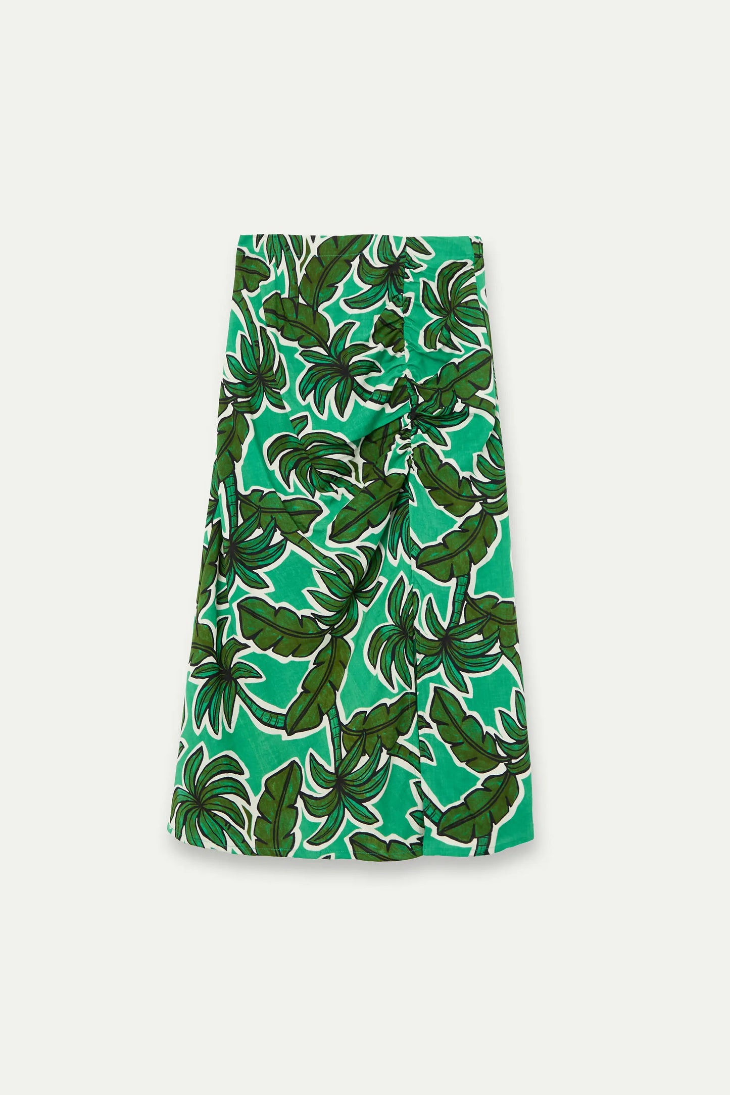 Falda midi con estampado Palm Tree