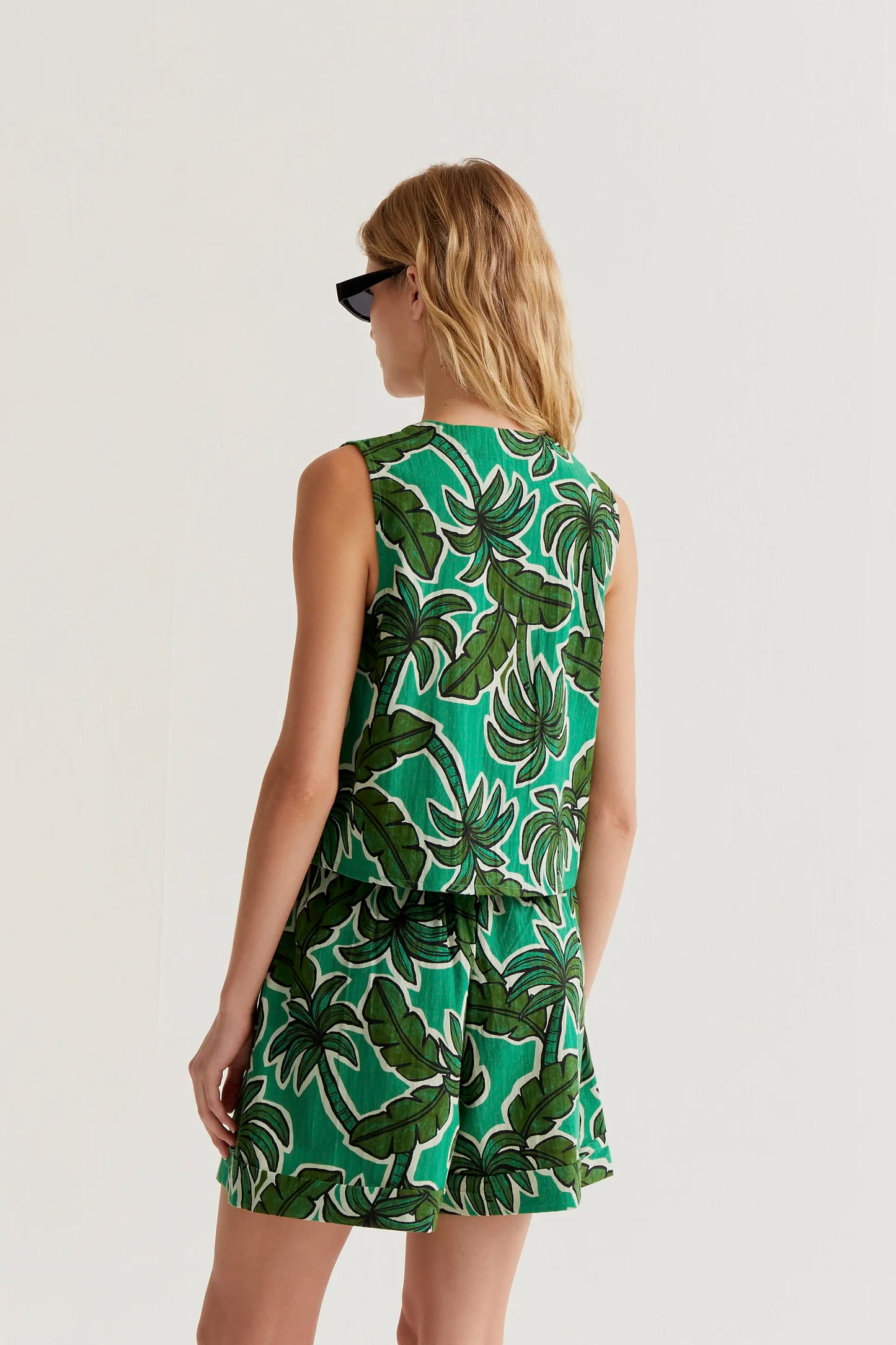 Chaleco con estampado Palm Tree