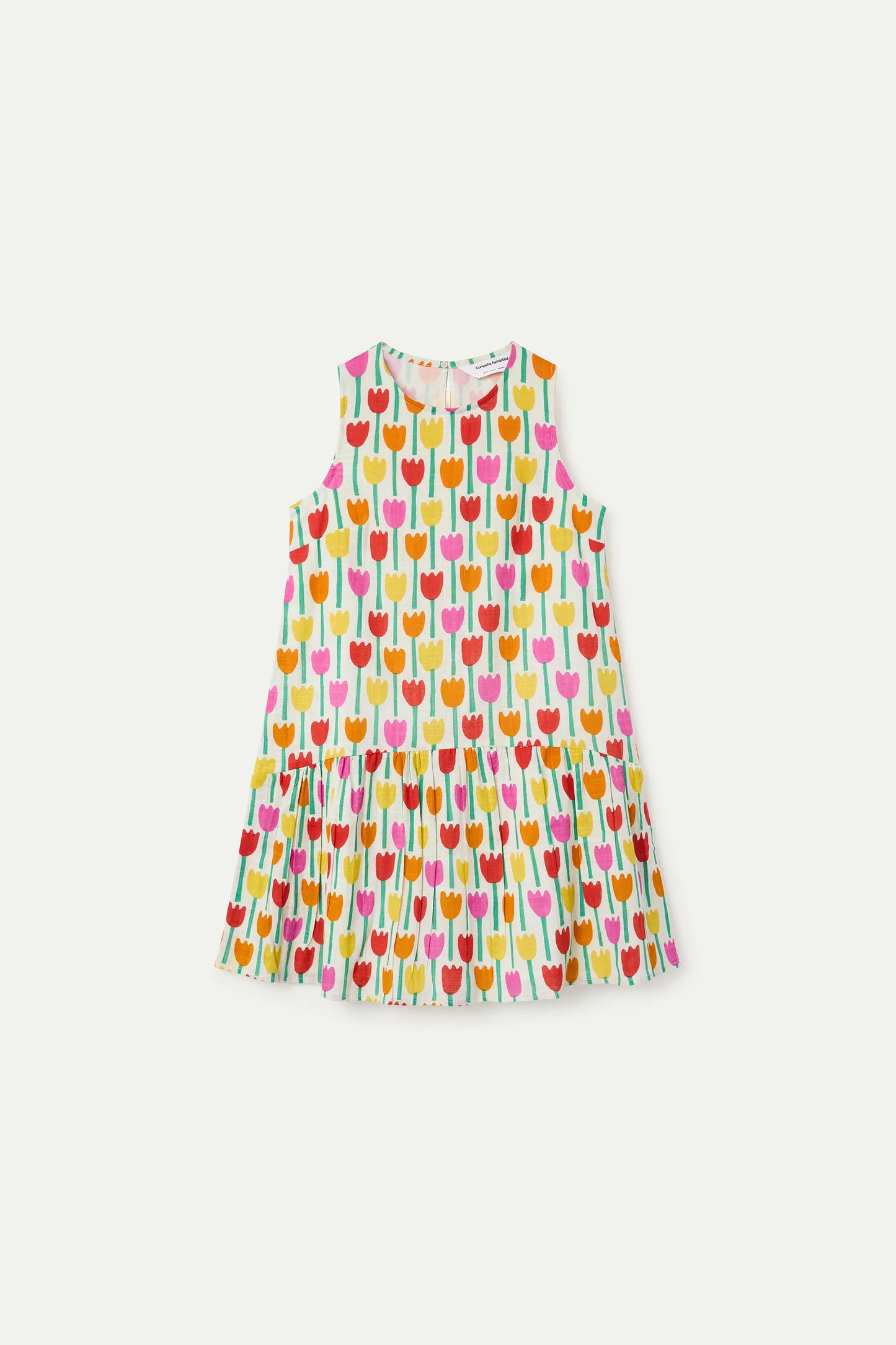 Tulip print short dress