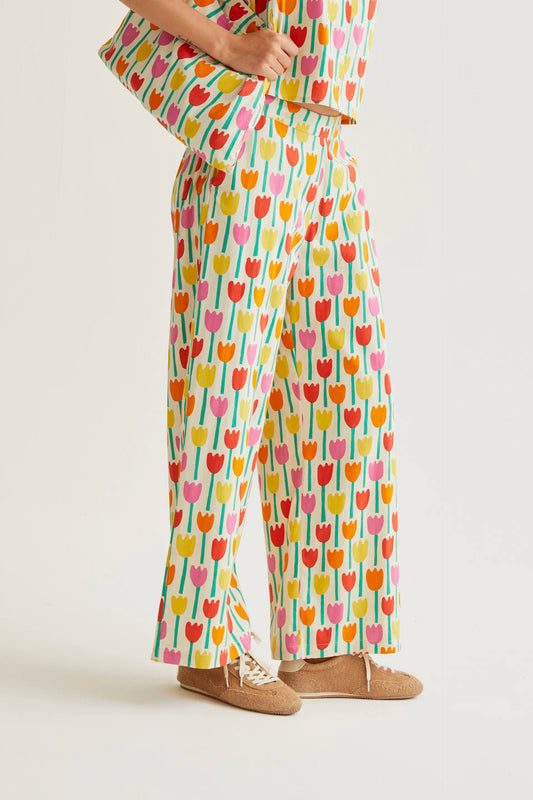 Tulip print trousers