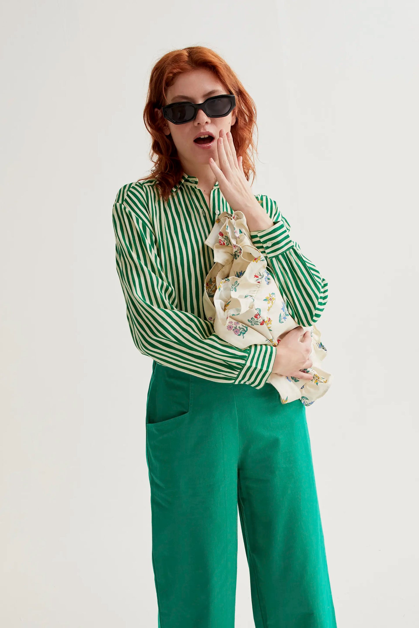 Pantalón 100% algodón verde