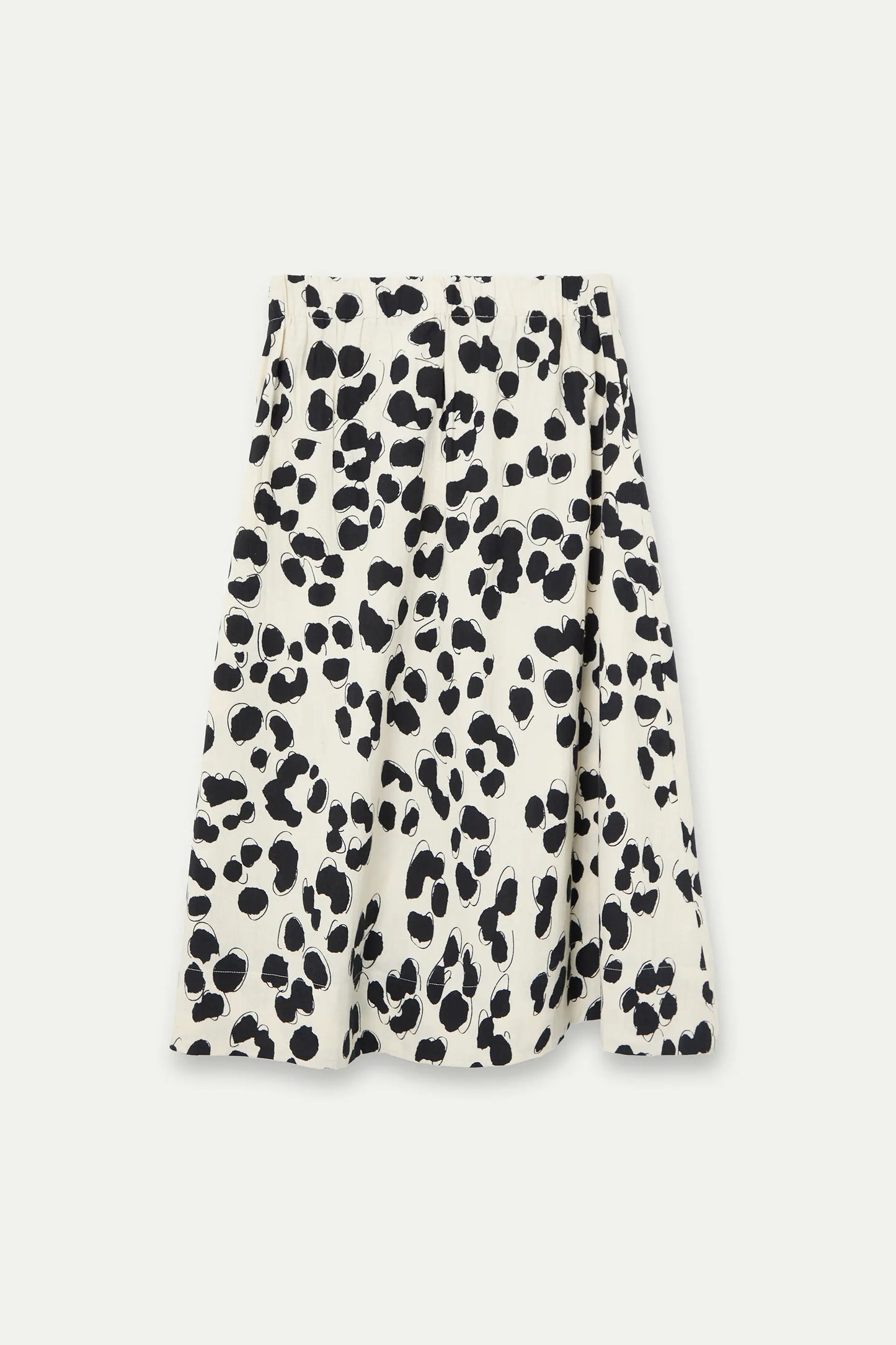 Falda midi con estampado Dalmatian