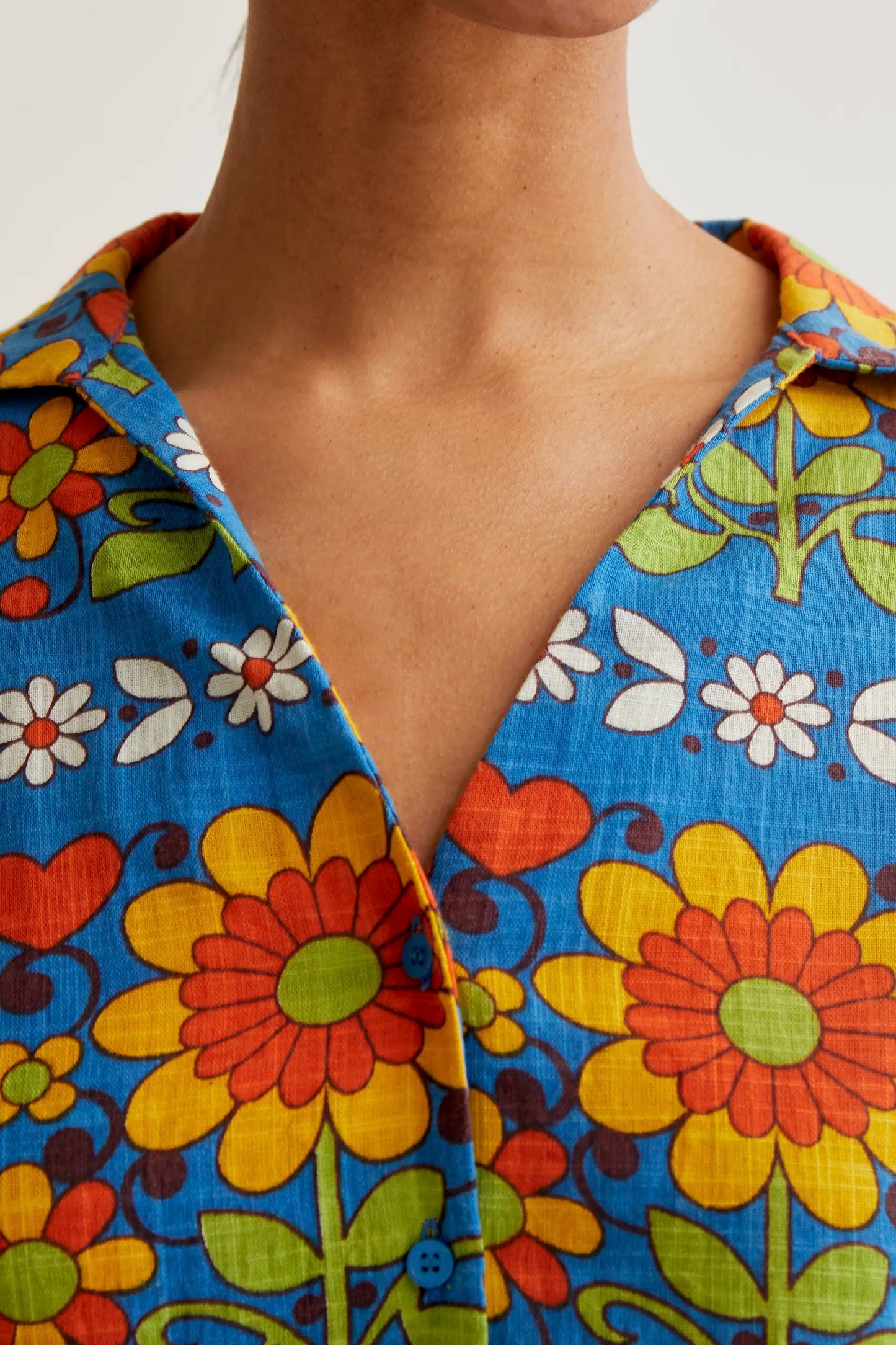 Camicia con stampa Garden