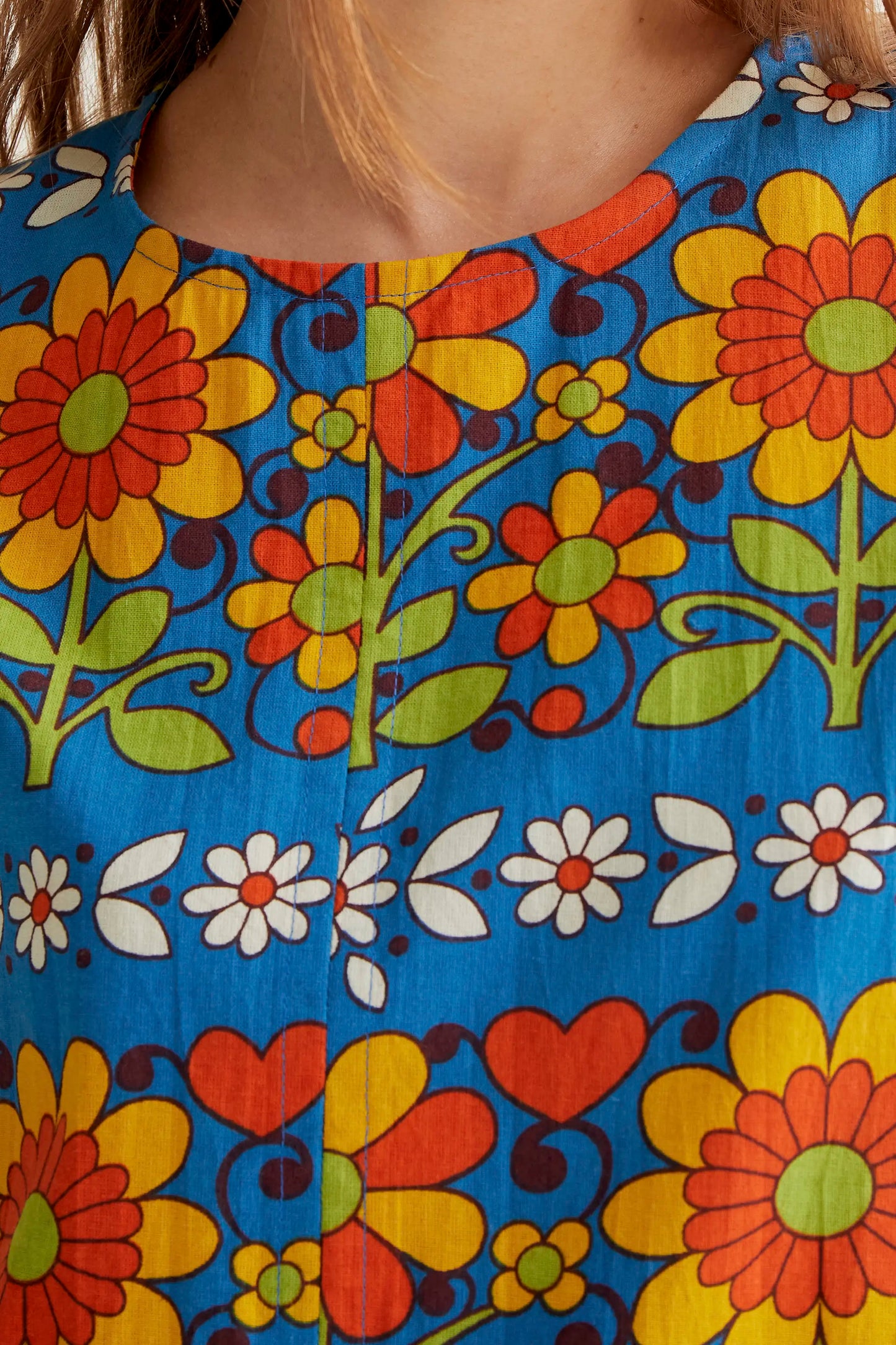 Short dress with Garden print