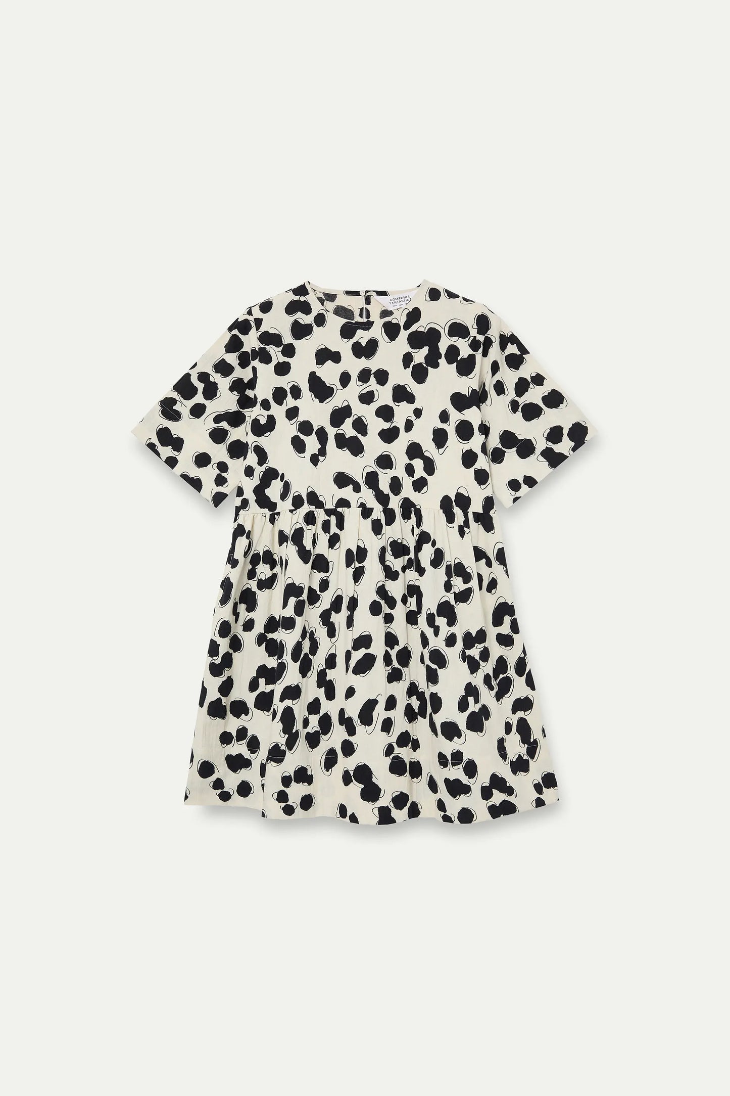 Vestido corto con estampado Dalmatian