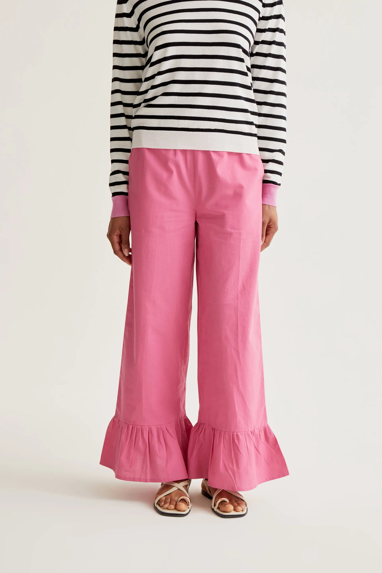 Pantalón 100% algodón rosa