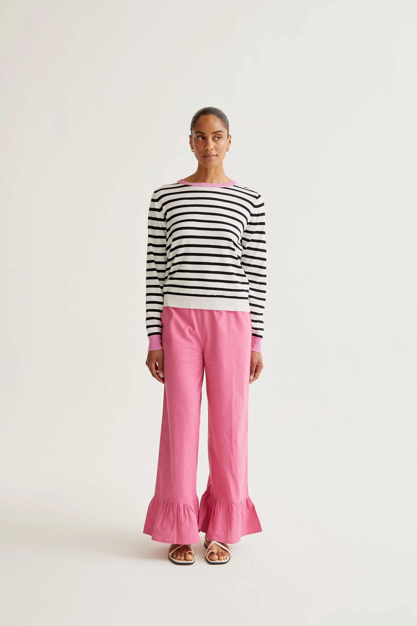 Pantalón 100% algodón rosa