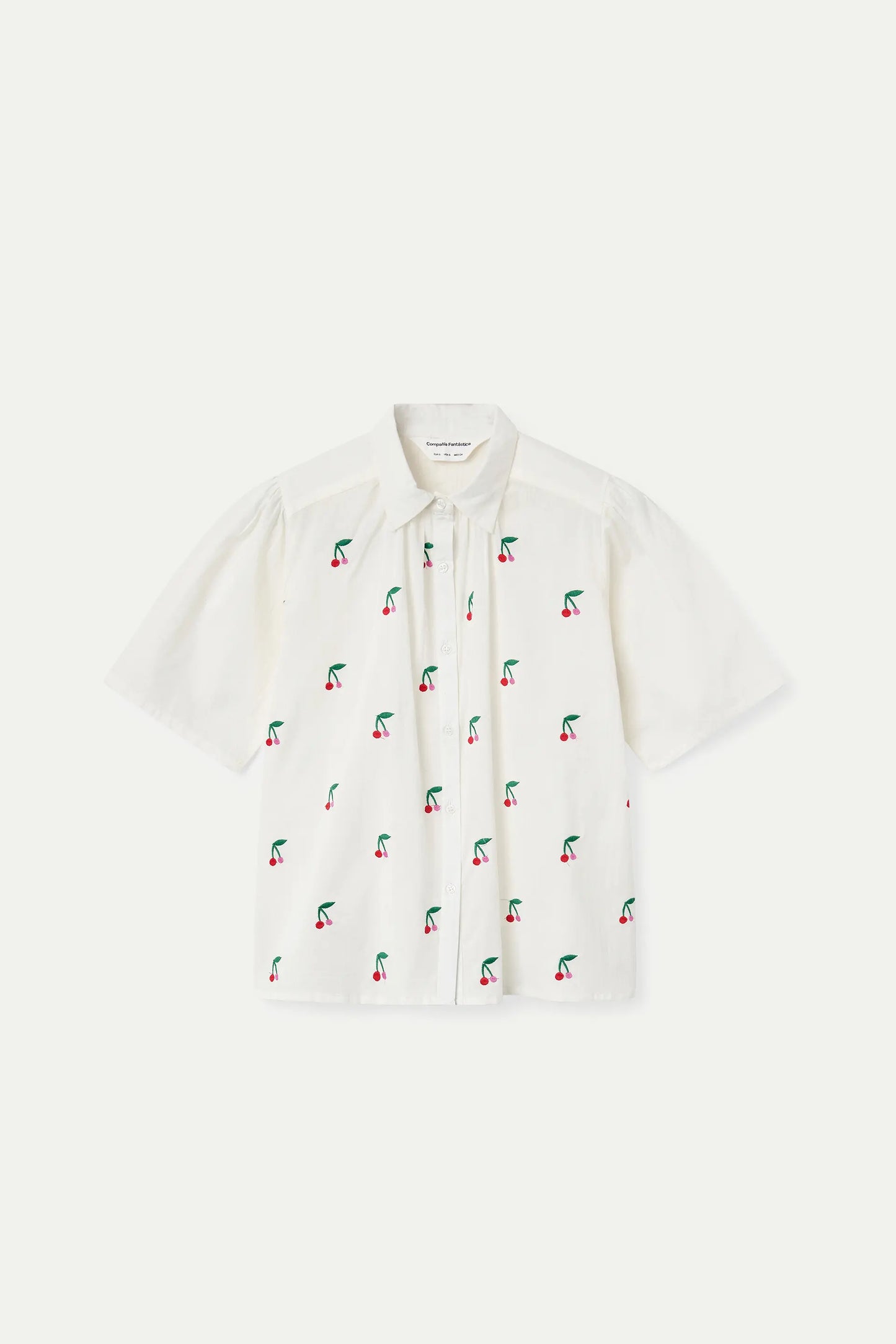 Shirt with White Cherries print