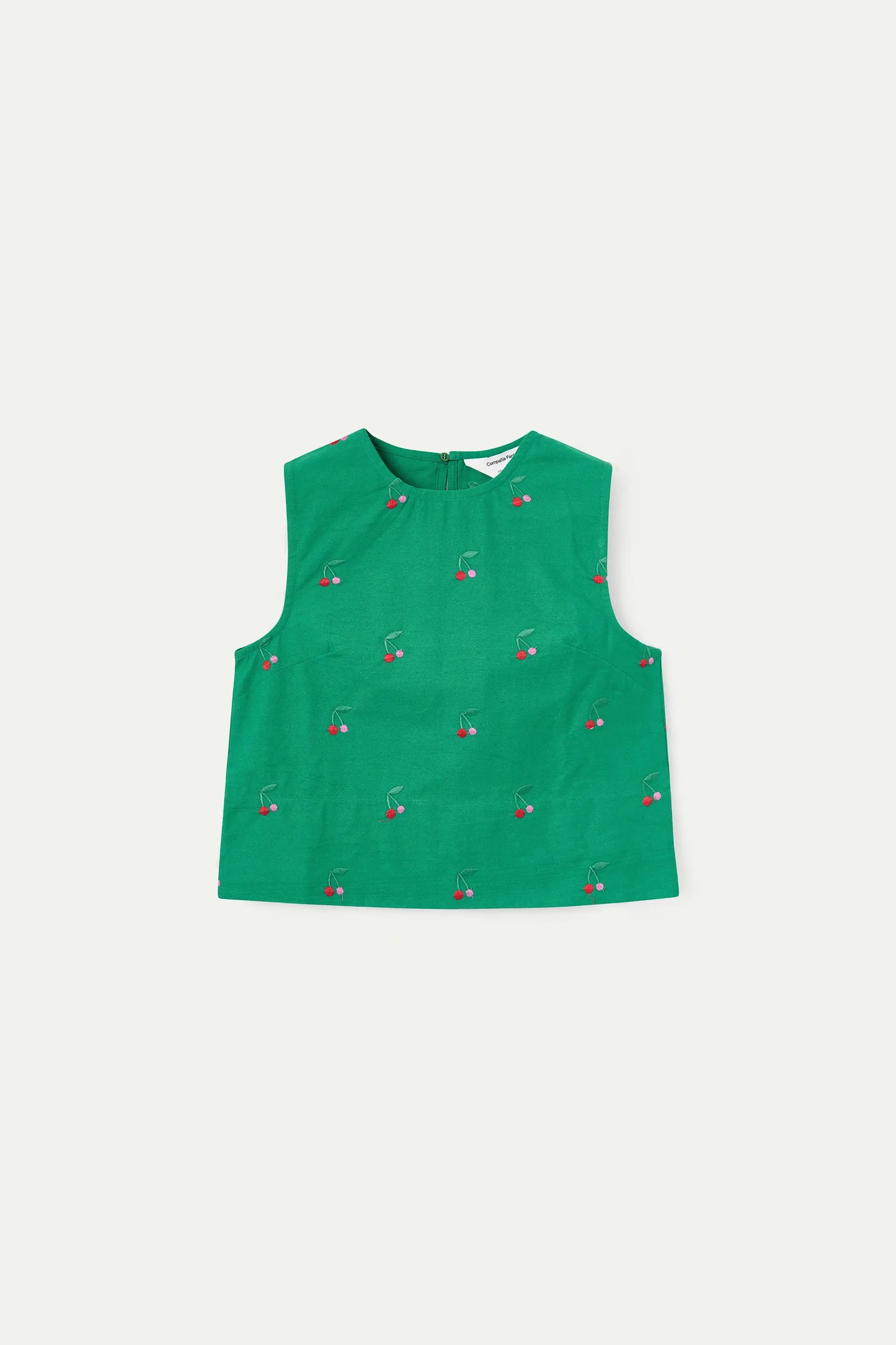 Top con estampado Green Cherries