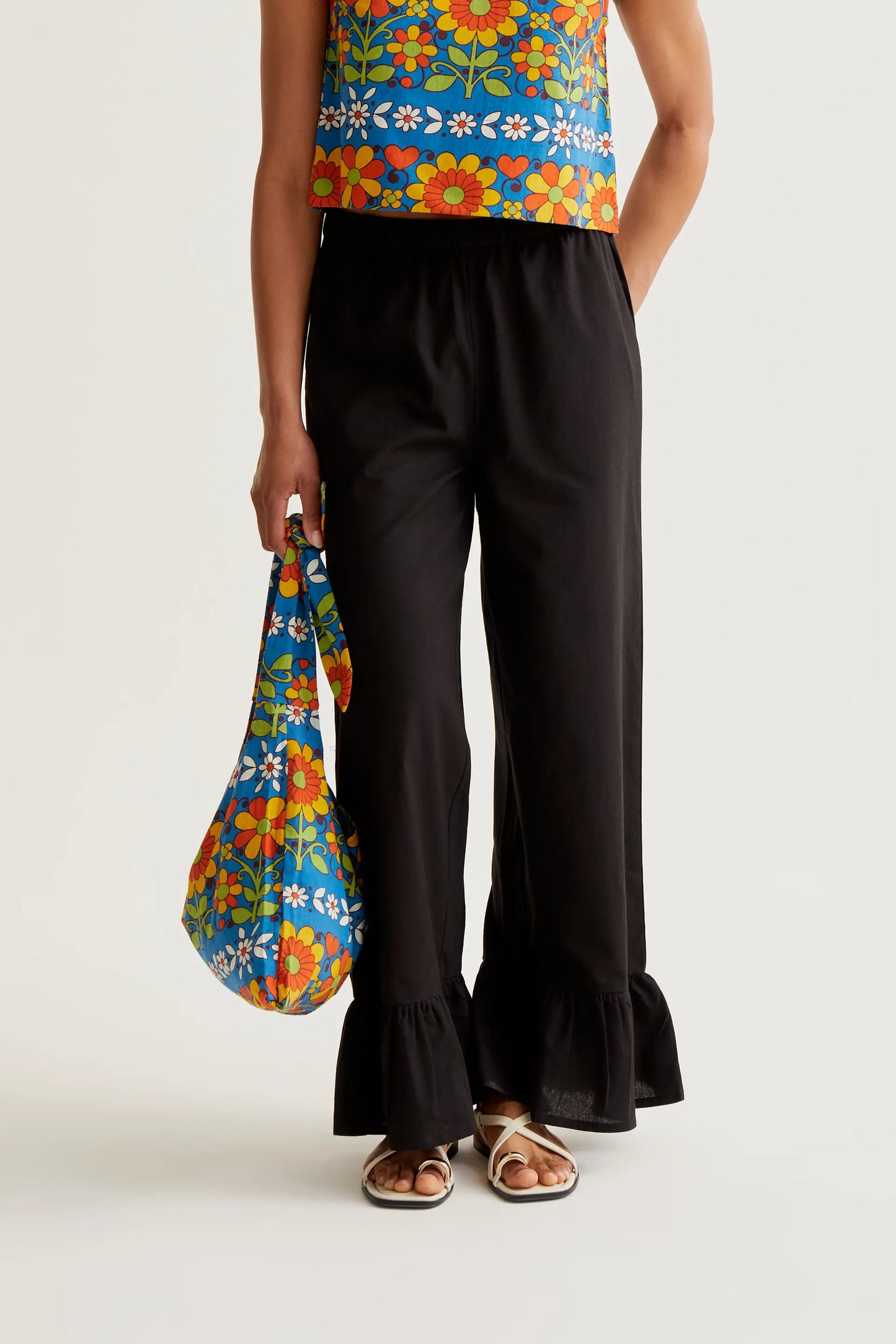 Pantalón 100% algodón negro