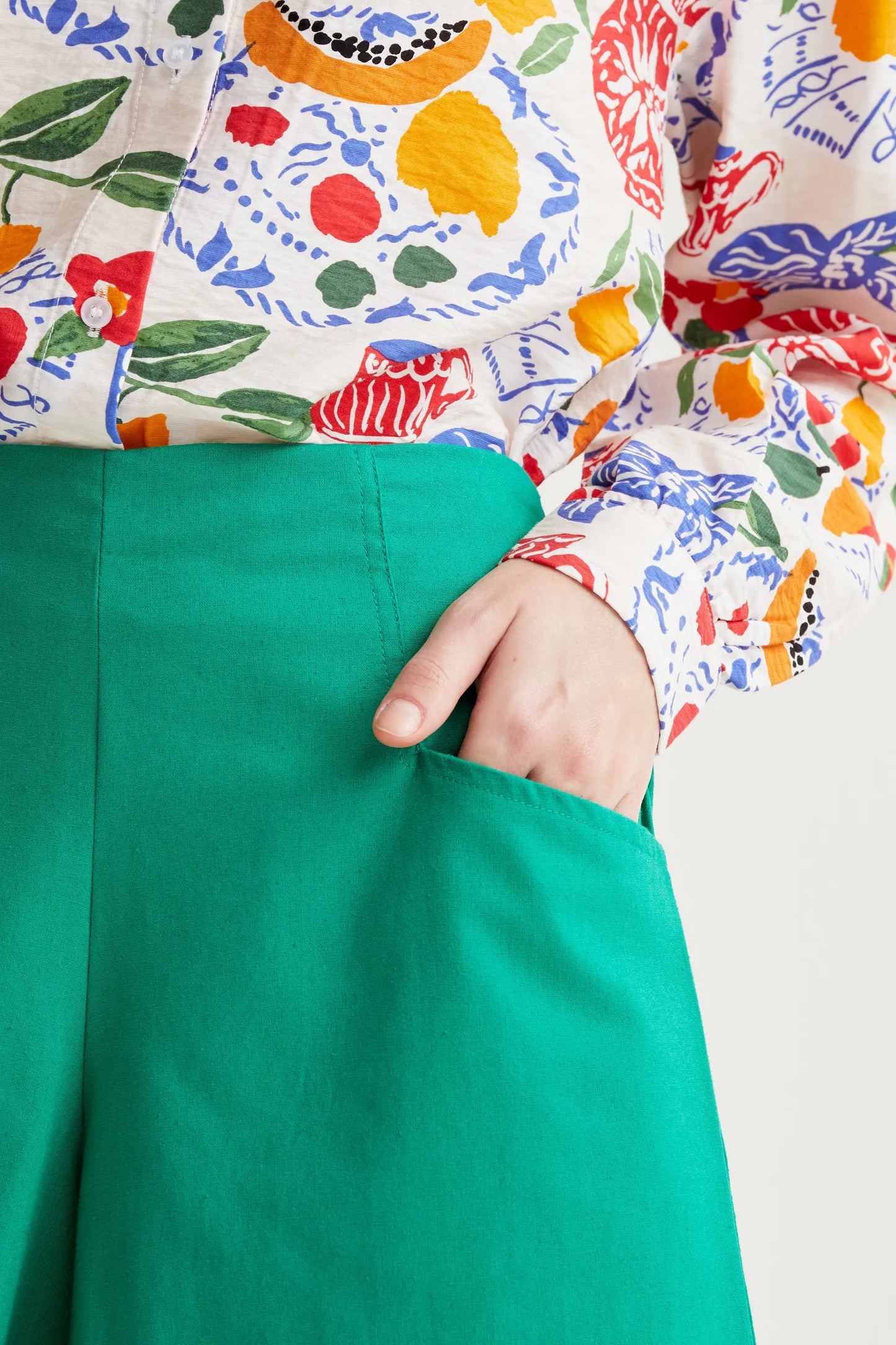 Shorts 100% algodón verde