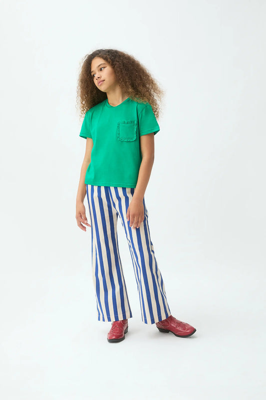 Camiseta 100% algodón de niña verde