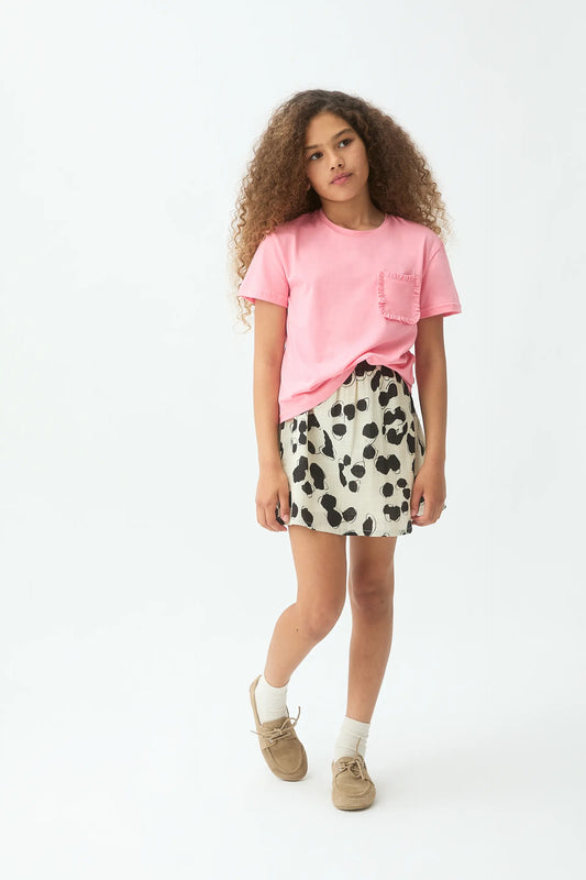 Maglietta rosa 100% cotone per bambine