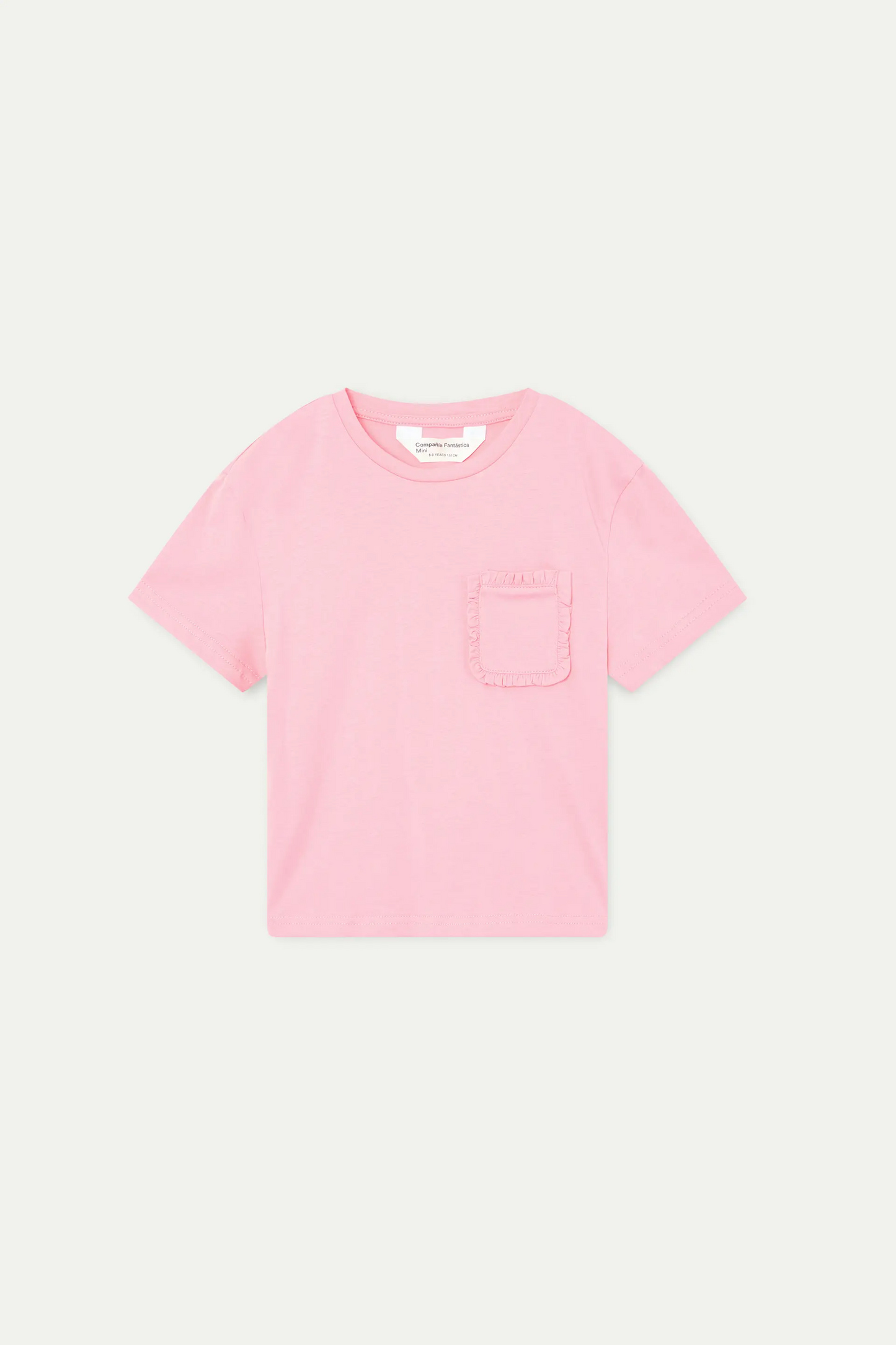 Maglietta rosa 100% cotone per bambine