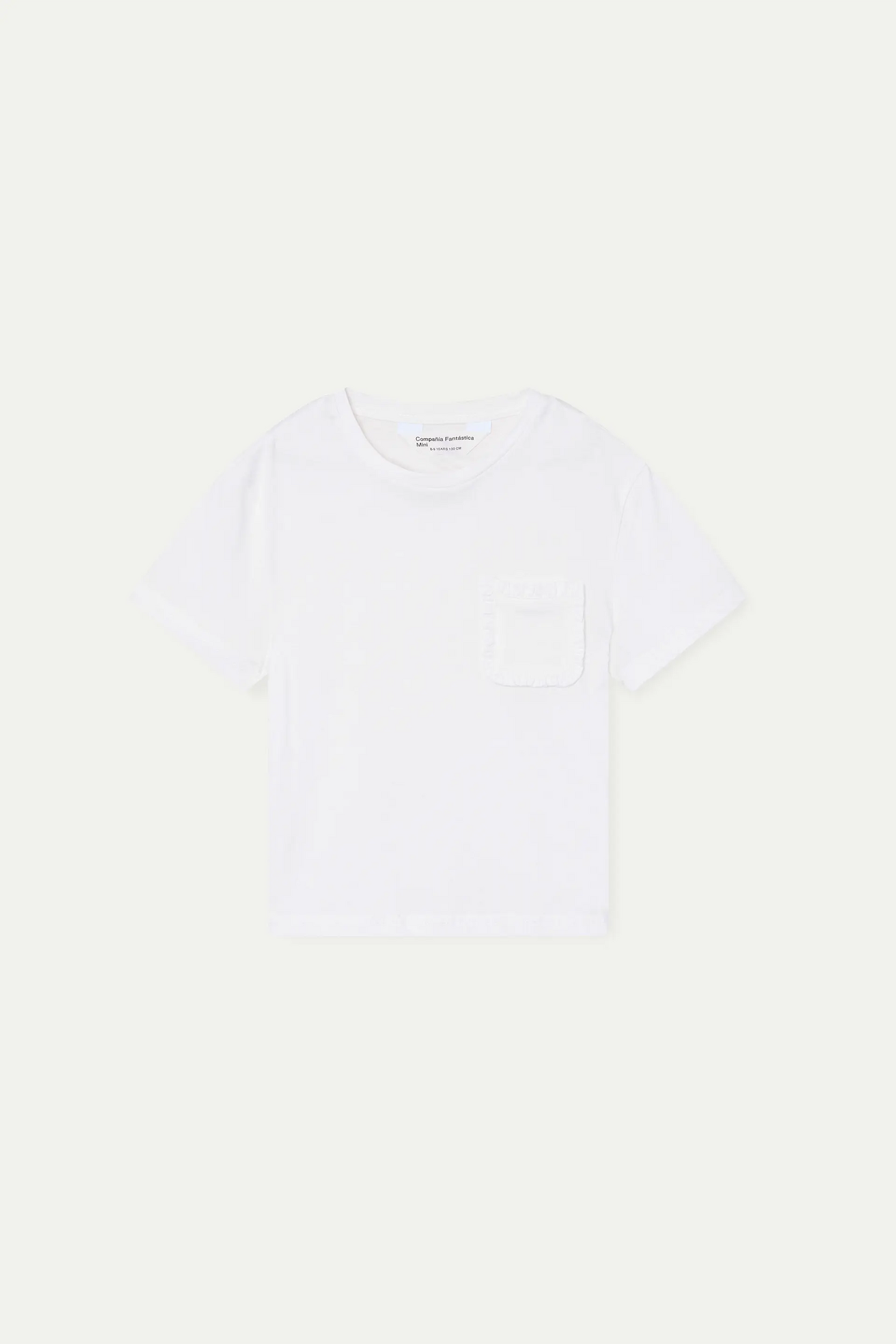 Maglietta bianca 100% cotone per bambine