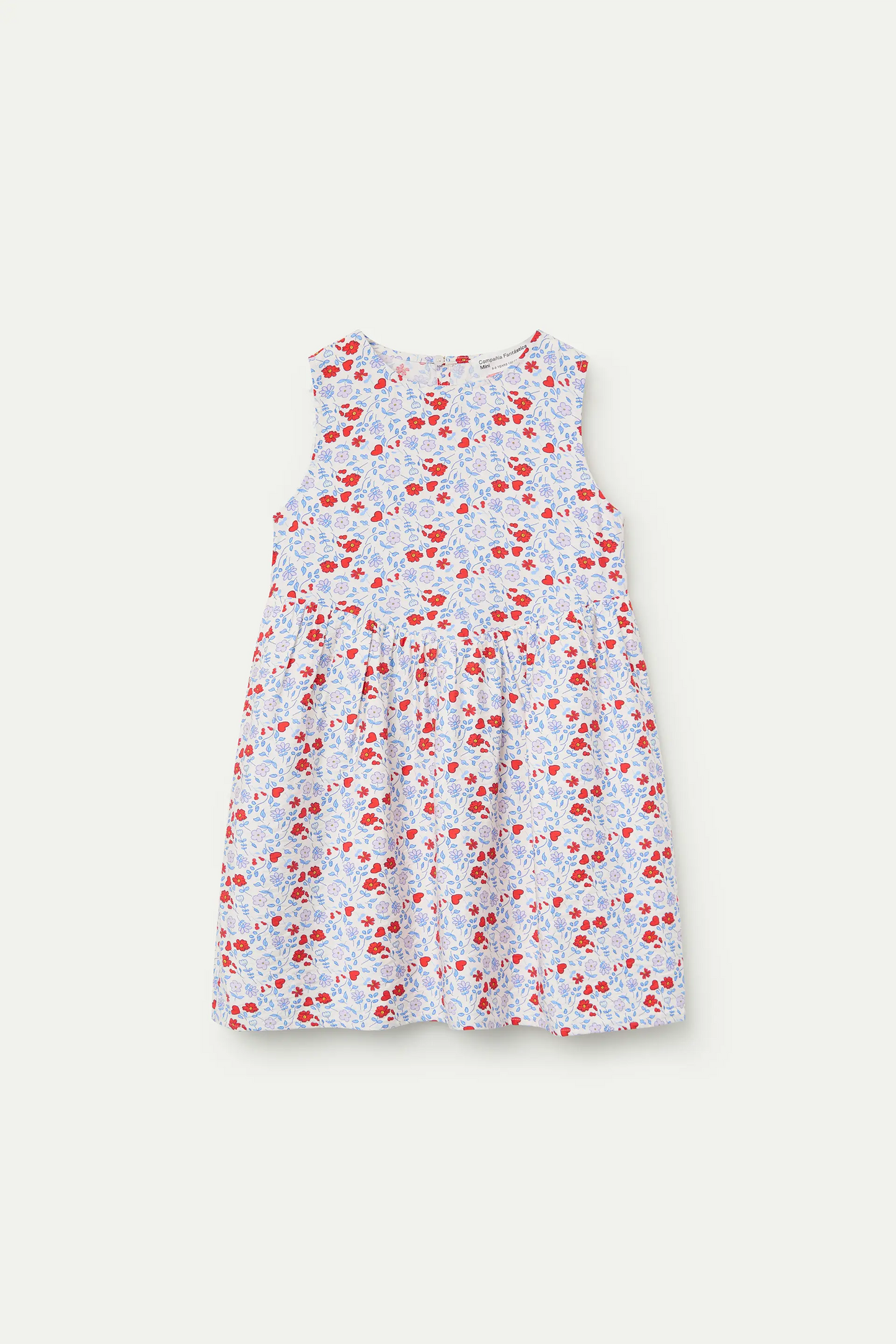 Grazioso vestito corto stampato per ragazze