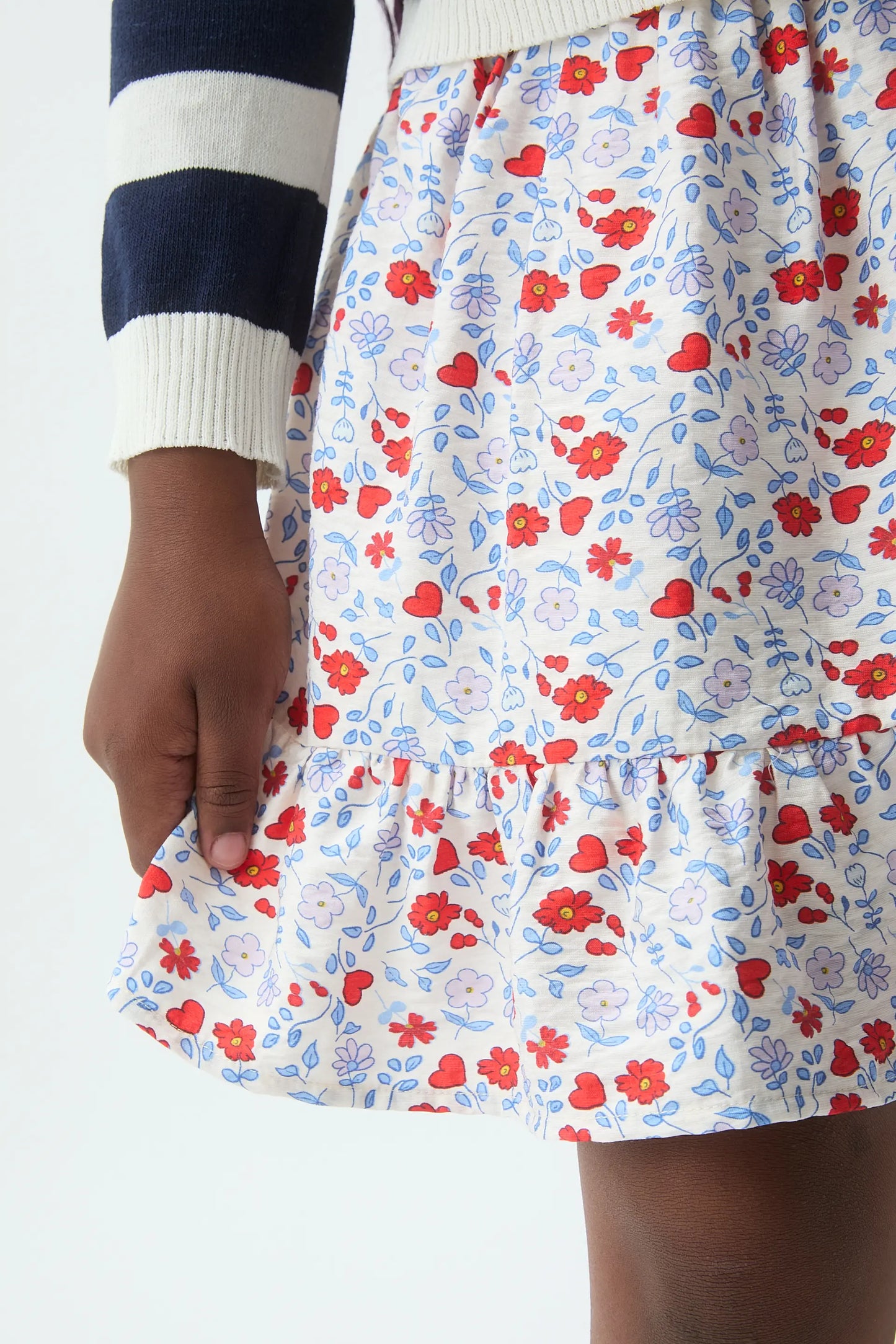 Falda corta de niña con estampado Cute